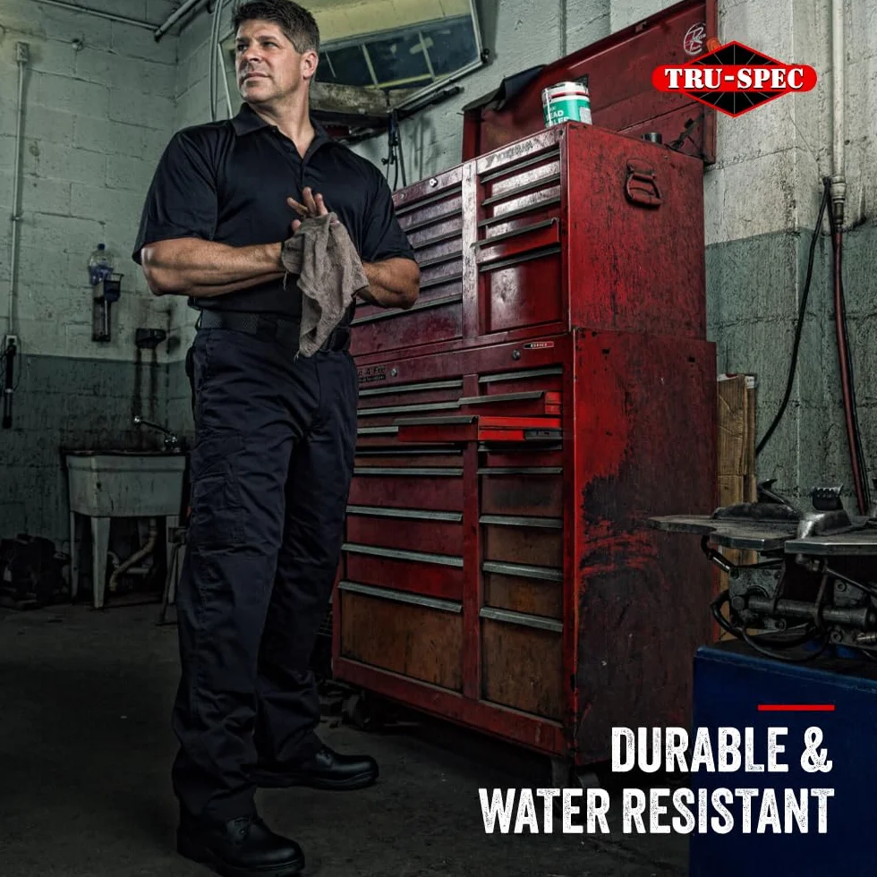 Tru-Spec 24-7 Series Męskie oryginalne spodnie taktyczne, dla sanitariuszy, do turystyki, na kemping i do zastosowania taktycznego, 65% poliester, 35% bawełna, ripstop