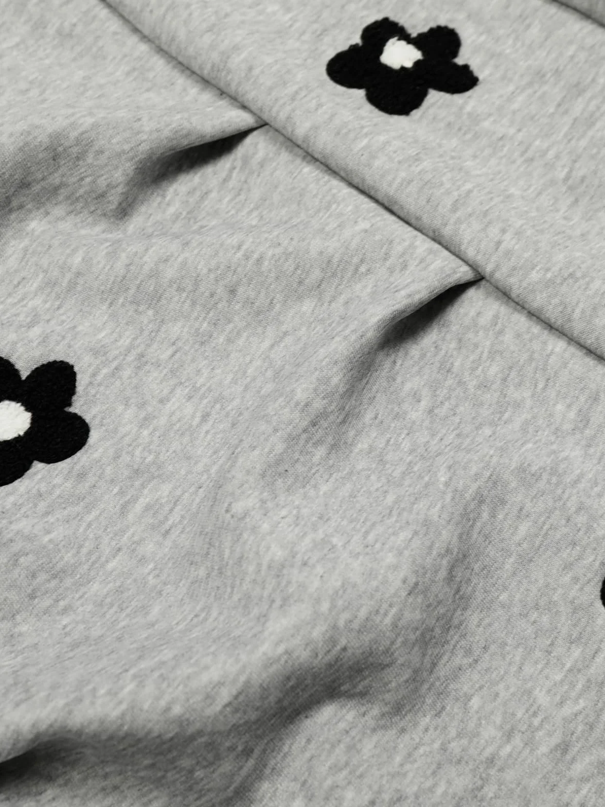 Aelfric Eden Kwiaty Baggy damskie spodnie do biegania Embroidery Barrel Sweatpants męskie Basic spodnie sportowe, uniseks, szerokie nogawki, spodnie oversize, spodnie treningowe, wysoka talia, spodnie