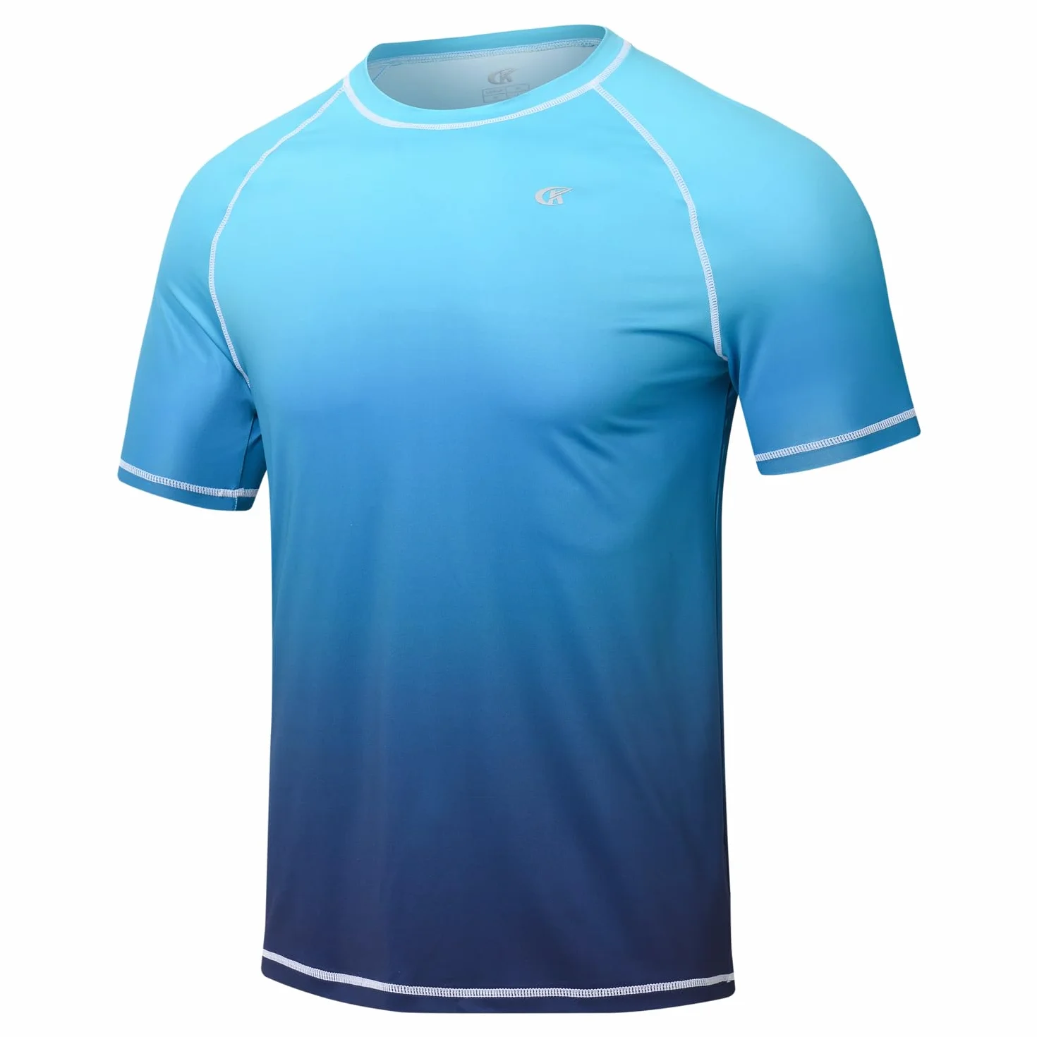 Huayuzh Koszulka męska UV Rashguard, szybkoschnąca, lekka, oddychająca, surfing, wędkowanie, wędrówki, top