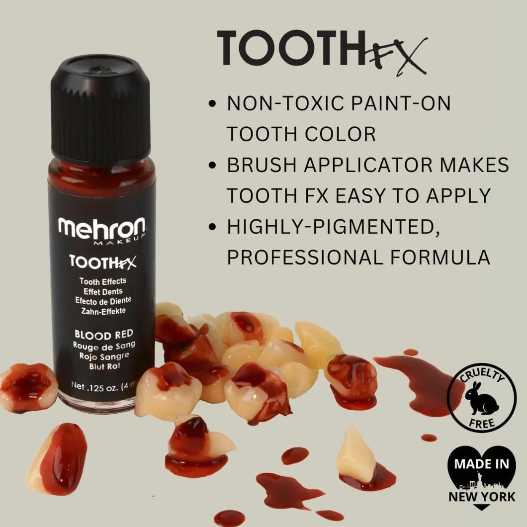 Mehron Tooth FX Make-up Blood Red (4 ml)