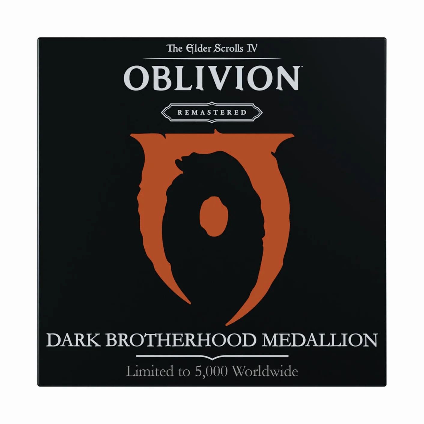 FaNaTtik The Elder Scrolls IV: Oblivion Dark Brotherhood Medallion – Edycja Limitowana Kolekcjonerska (Oficjalnie Licencjonowana, 70mm Średnica, Dwukolorowe Platerywanie Czarno-Złote, Numeracja