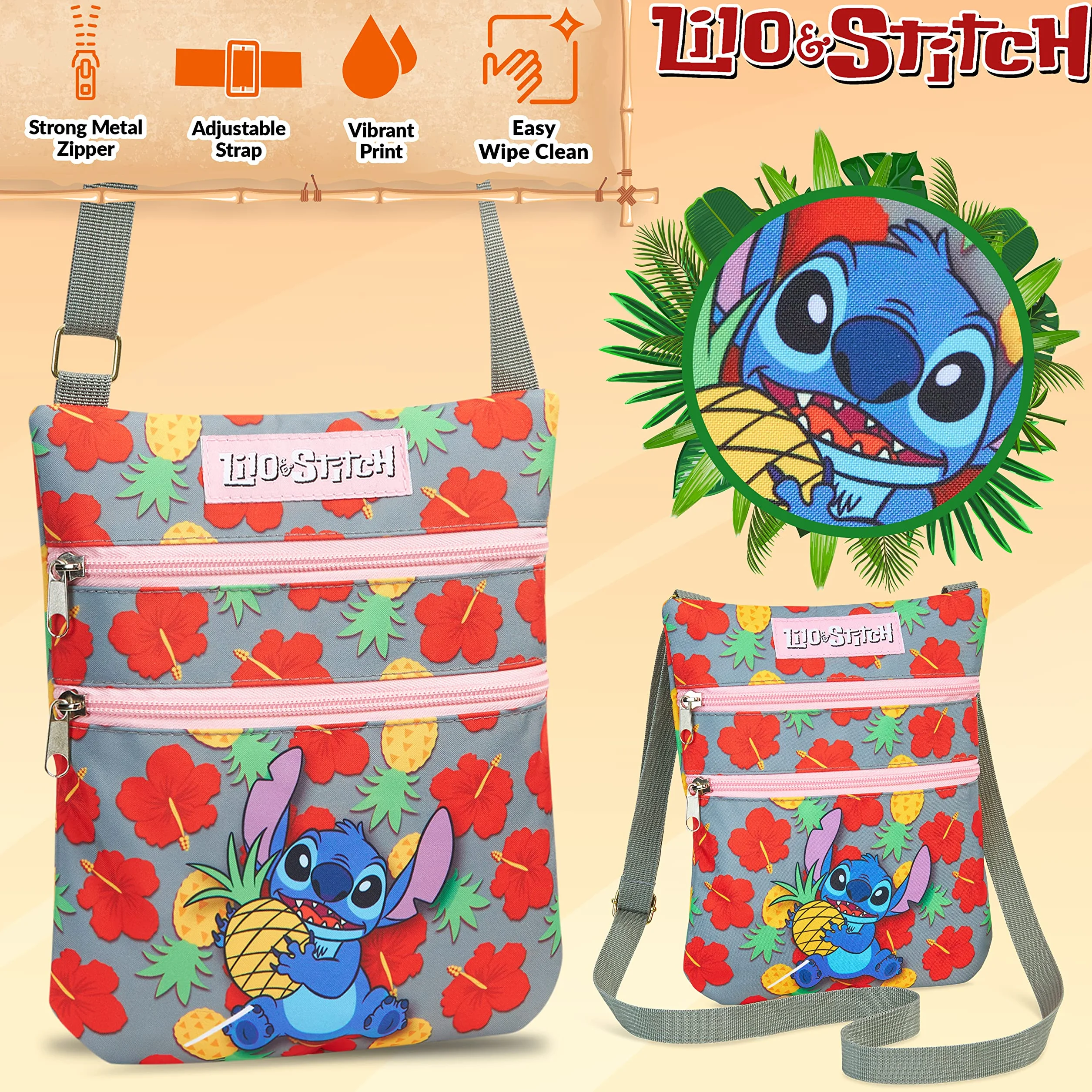 Disney Cross Body Bag dla dziewczynek, Lilo and Stitch Torba na ramię, Stitch Gifts