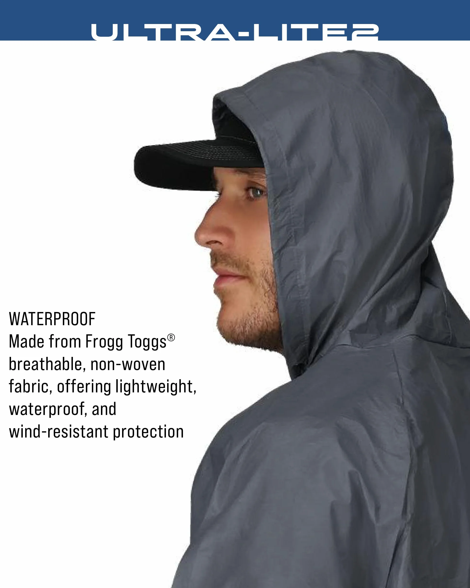 FROGG TOGGS Odzież przeciwdeszczowa Mężczyźni Ultra-lite2 wodoodporny oddychający kombinezon przeciwdeszczowy (1 w zestawie)