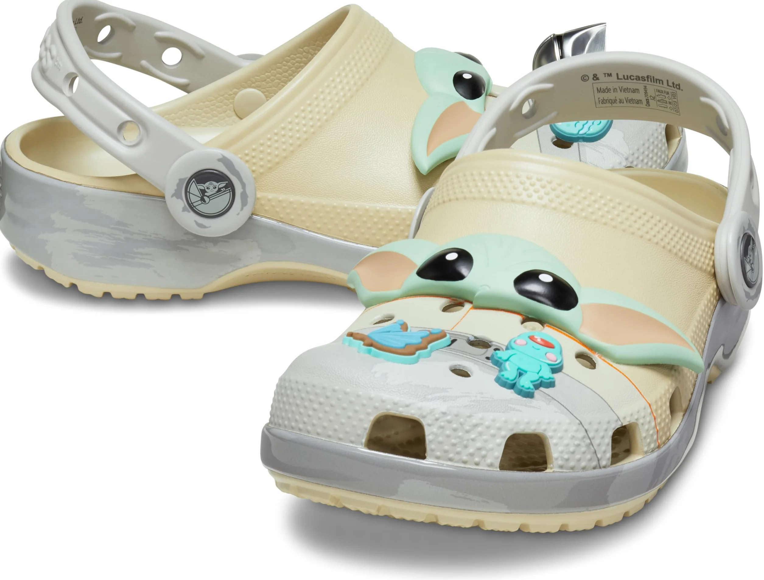 Crocs Unisex Grogu Classic Clog K, kość, 38/39 EU