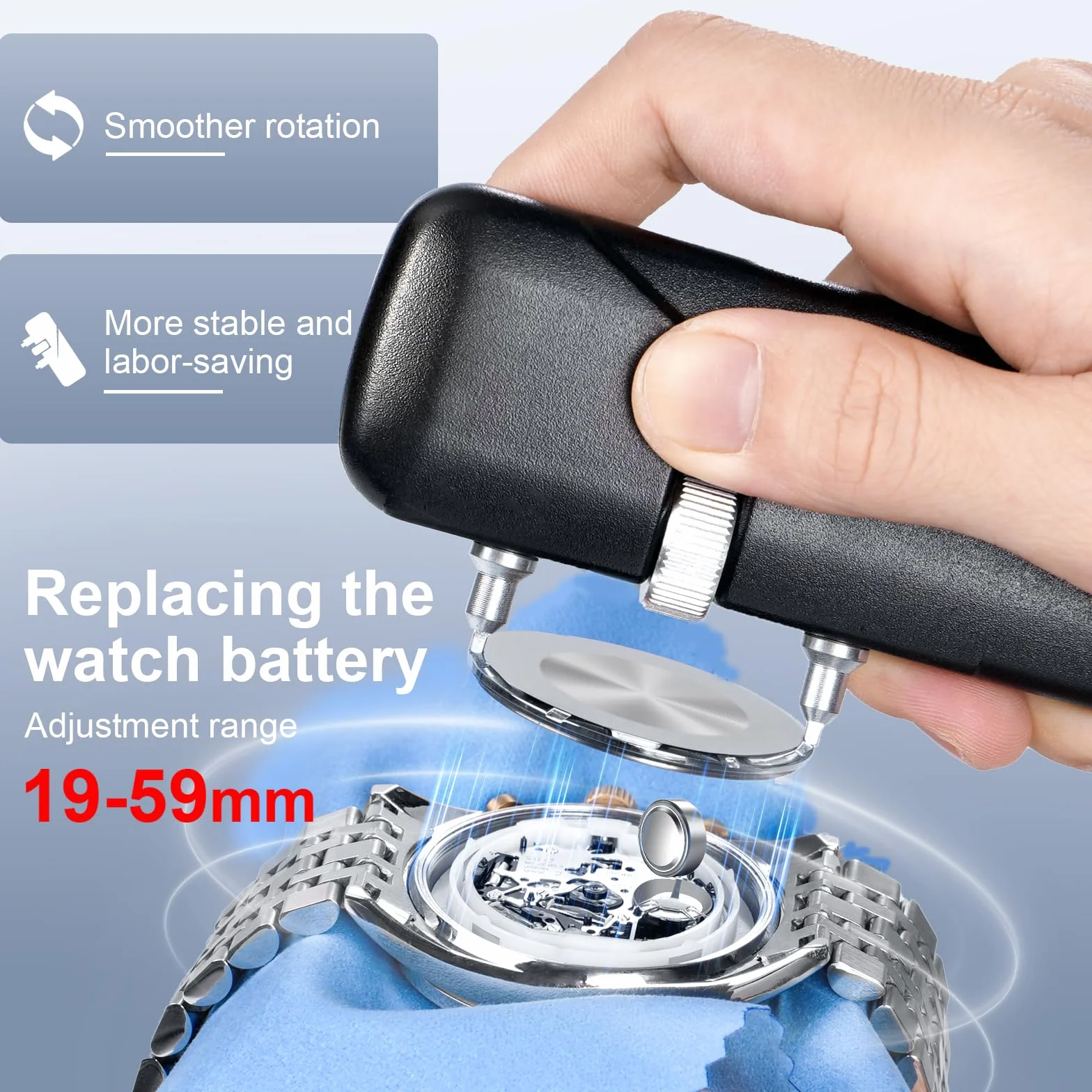 JOREST Zestaw do zmiany polaru Pour Montre, Outils Pour Ouvreur De, Boitier Demontage, Changer Une Pile De, Horlogerie RéParation, Appareil Ouvrir Les, Retrait Du Bracelet/De La Sangle