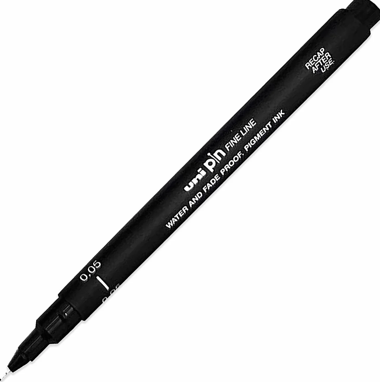 UNI-BALL Długopis do rysowania cienkopisów Ultra Fine Line Marker 0,05 mm Black Ink - [opakowanie 3]
