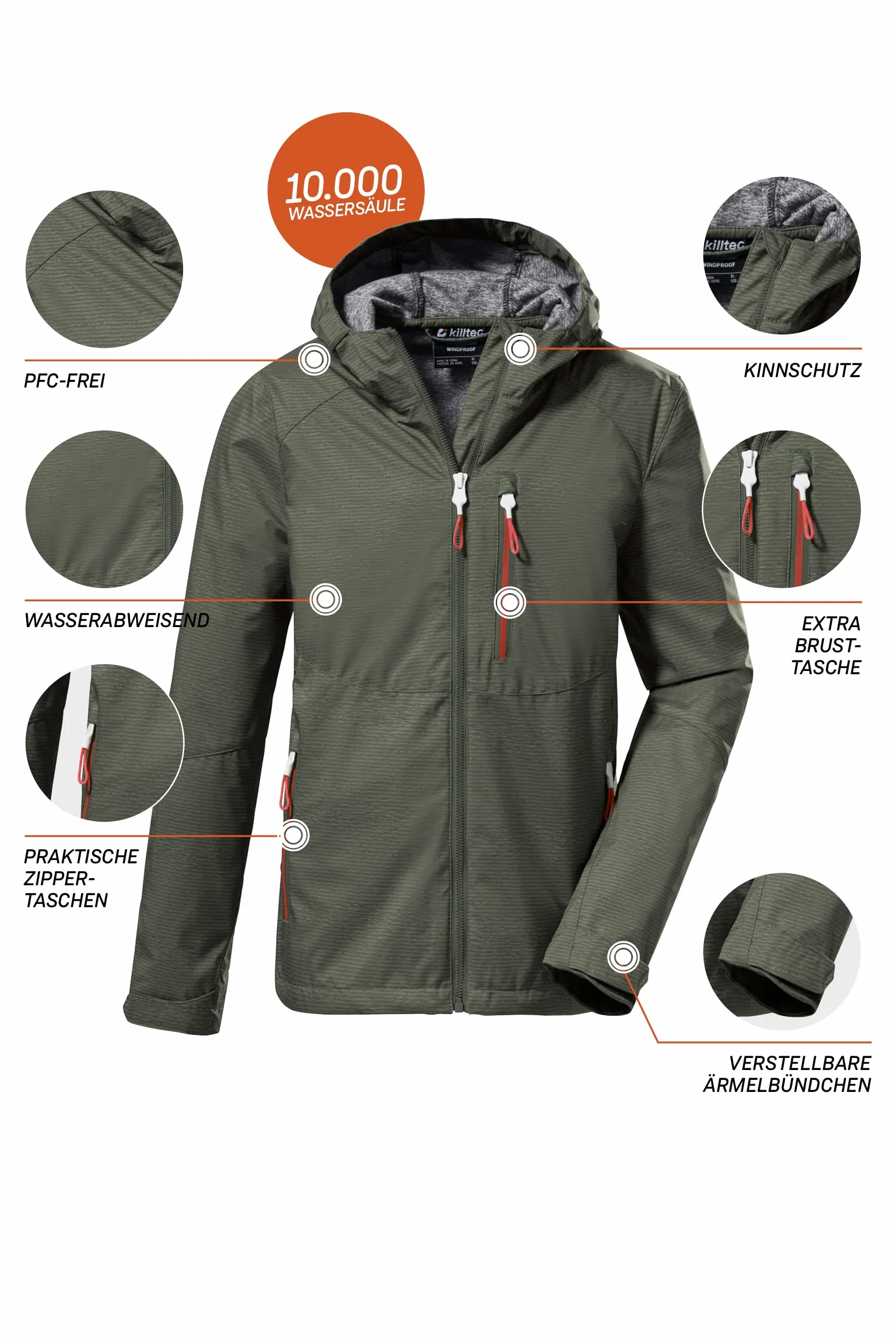 Killtec Kurtka softshell/kurtka outdoorowa z kapturem Chłopcy Kos 61 Bys Sftshll Jckt