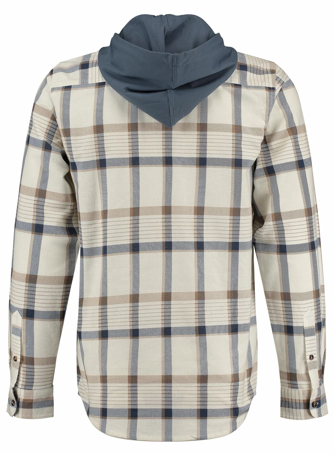 KEY LARGO Męska koszula MSH KLCATANIA 1/1 bluza z kapturem, Offwhite-blue (2073), L