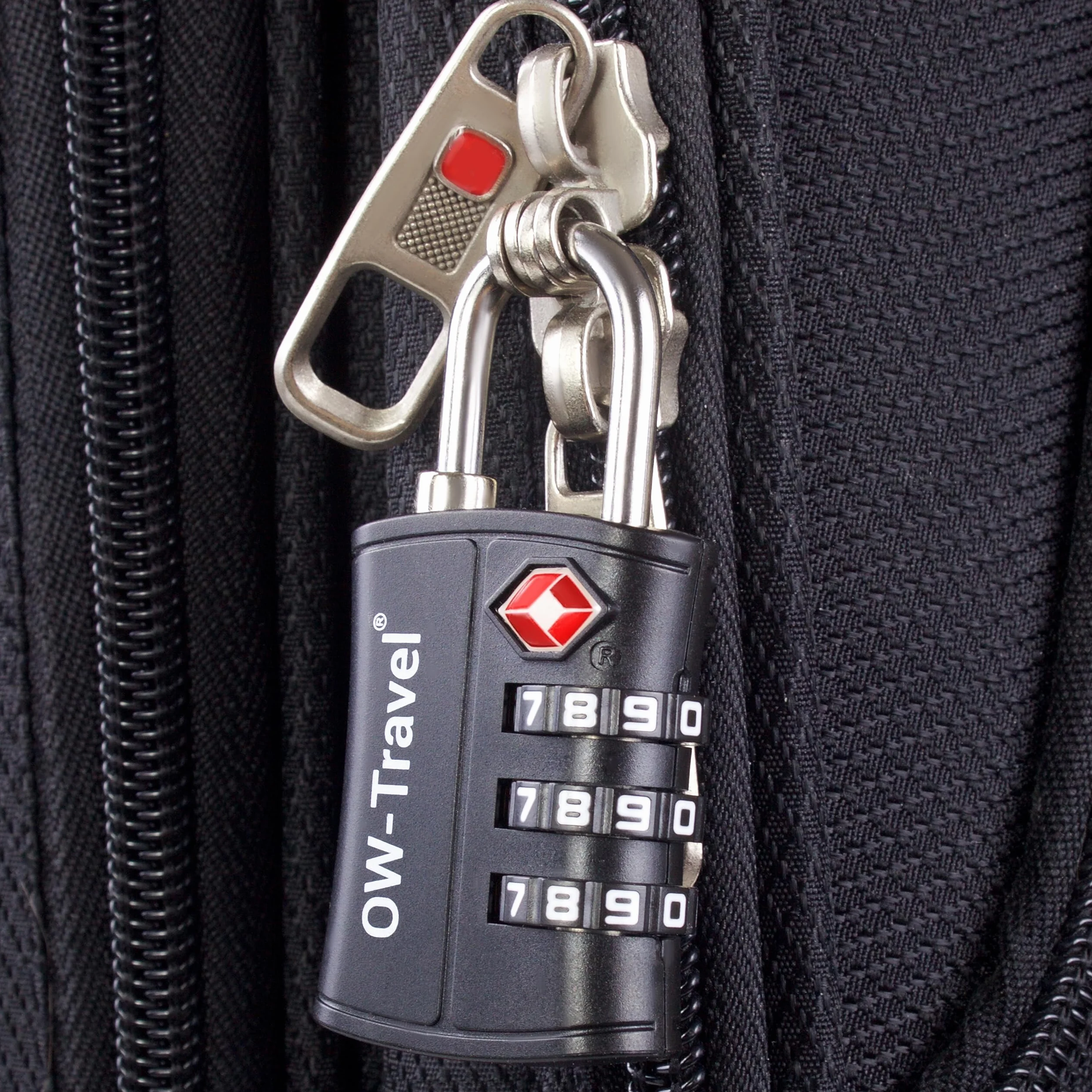 OW-Travel Zamki do Walizek (Zestaw 1 Czarnych) Kłódka TSa z Plastiku ABS z Szyfrem. TSA Combination Lock 3 Cyfrowe Kłódki Walizkowe. Zamek Szyfrowy Do Walizki Plecak Bagaż Szafek na Siłownię