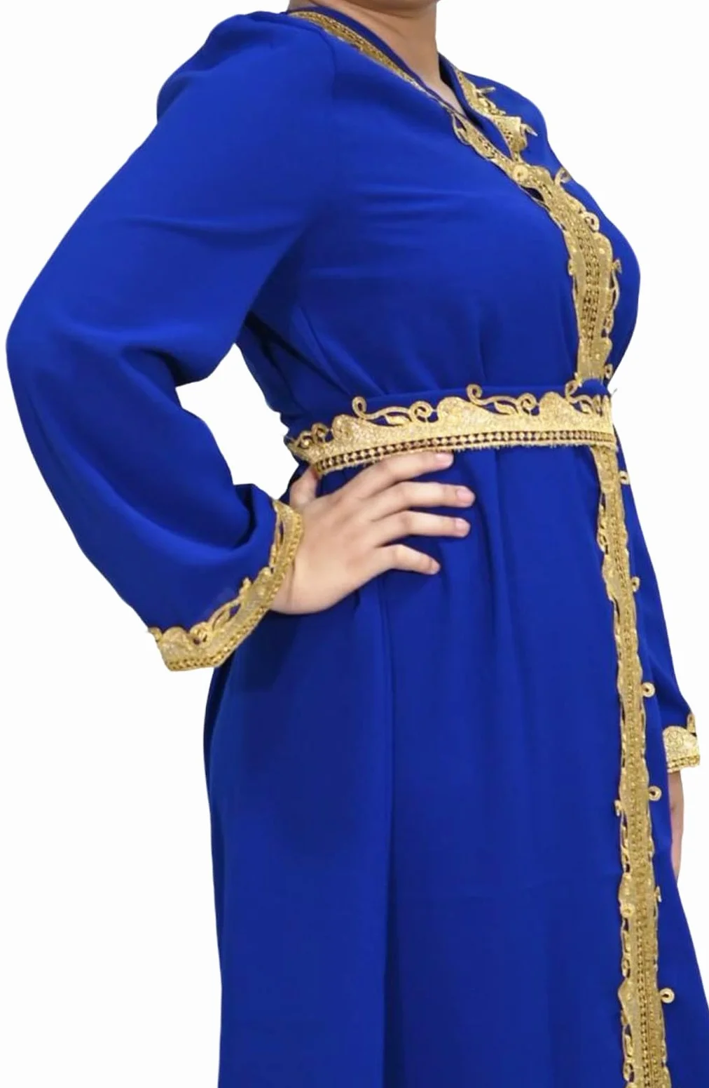 Royal Blue Djellaba Dla Kobiet