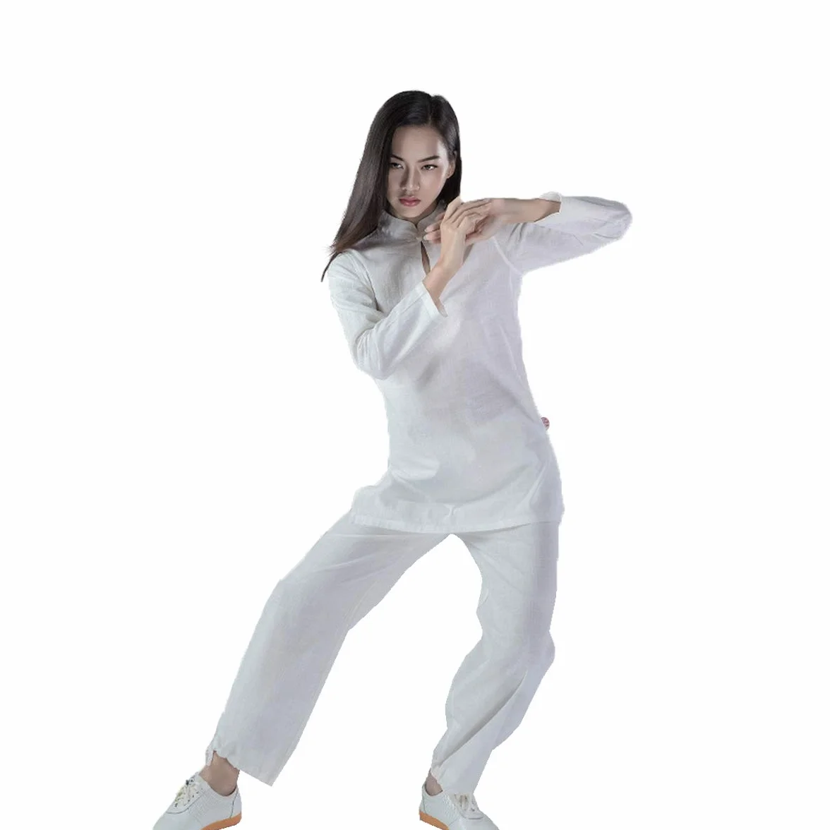 KSUA Damski strój tai chi chiński kung fu odzież bawełna Wing Chun jednolity strój do jogi Zen medytacja sztuki walki
