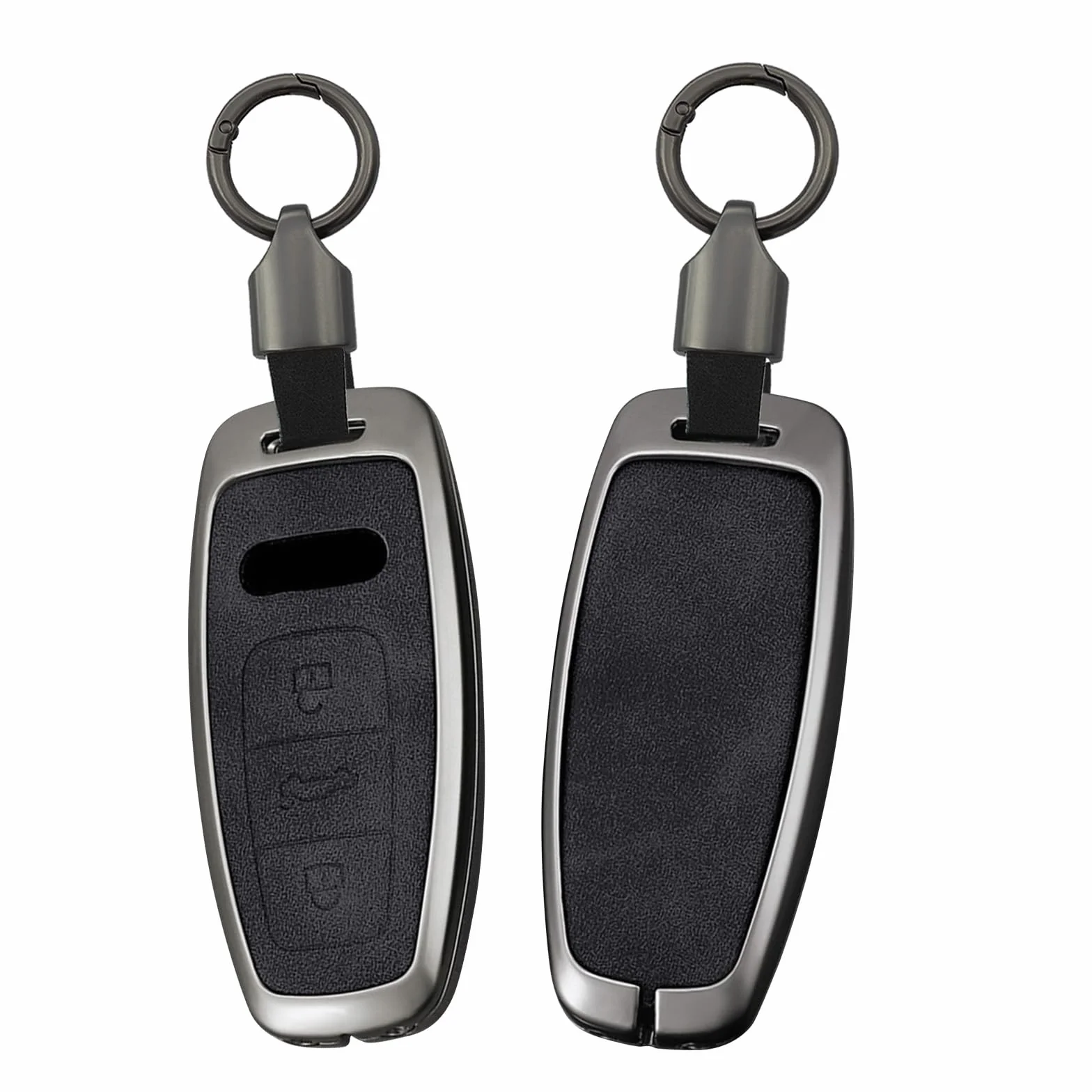 ontto Etui na kluczyki samochodowe, etui, etui na klucze, skórzane etui ochronne pasuje do Audi A3, A6, A7, A8, E-Tron S6, RS6, S7, RS7, Q7, SQ7, Q8, SQ8, 2019-2024, akcesoria, etui na klucze, 3