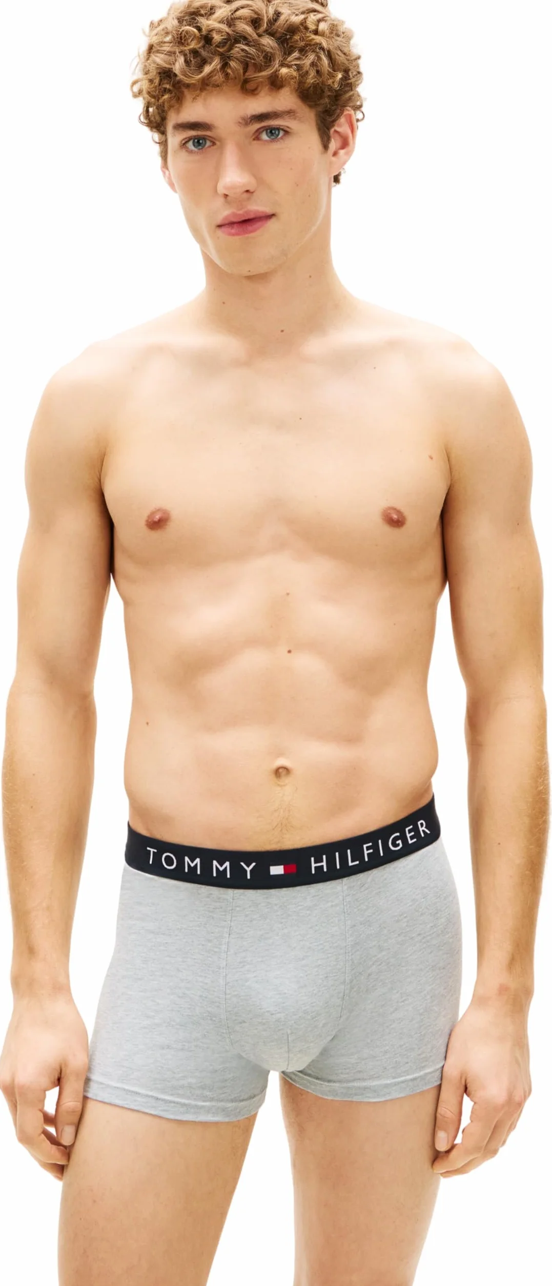 Tommy Hilfiger Męskie bokserki 3P UM0UM03400, beżowy, XL, Beżowy (szary Htr/Szary Htr/Szary Htr), XL