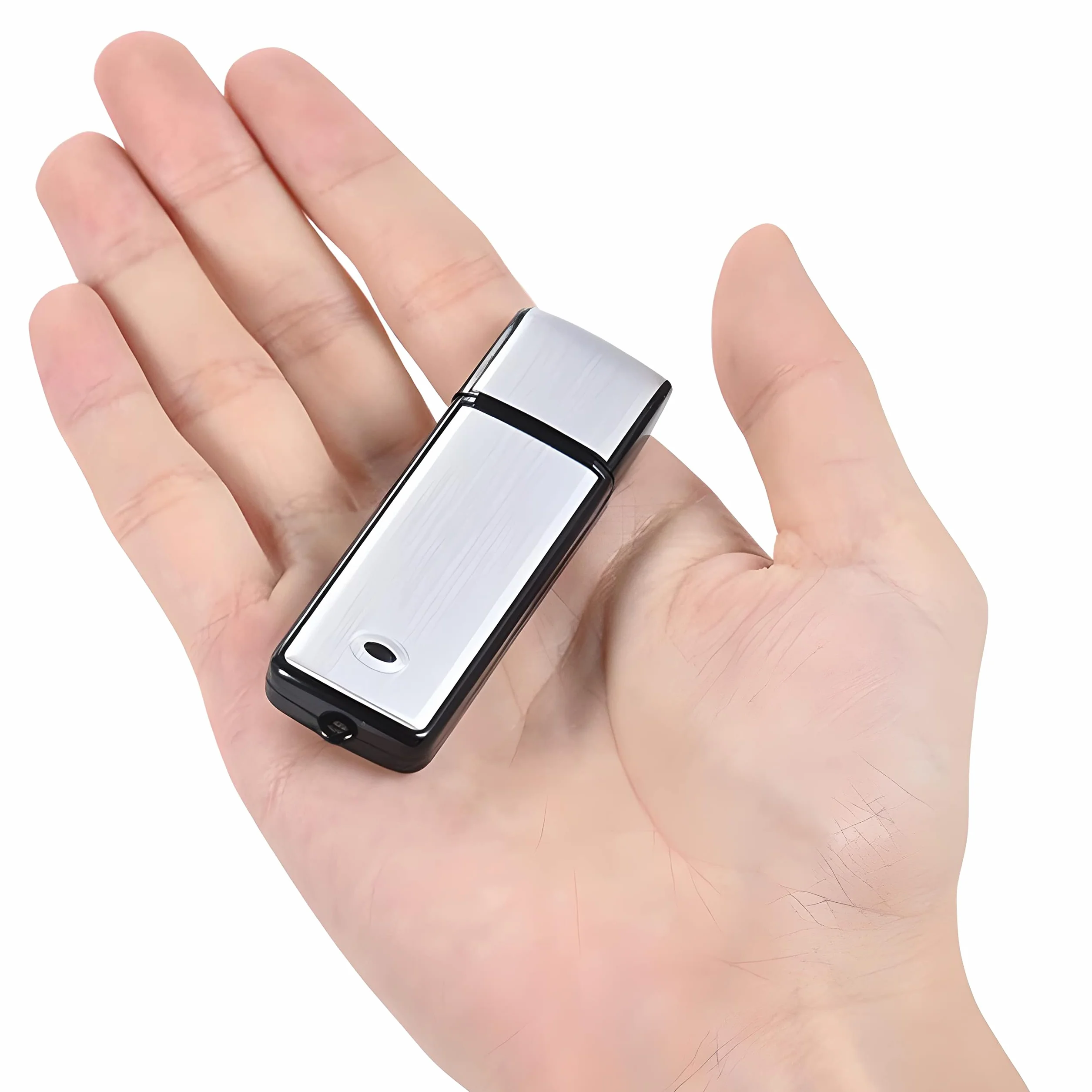 Retoo Dyktafon cyfrowy USB z 8 GB, aktywacja głosowa, urządzenie do nagrywania wykładów, wykładów, wywiadów, spotkań, mini dyktafonu z aktywowanym głosem
