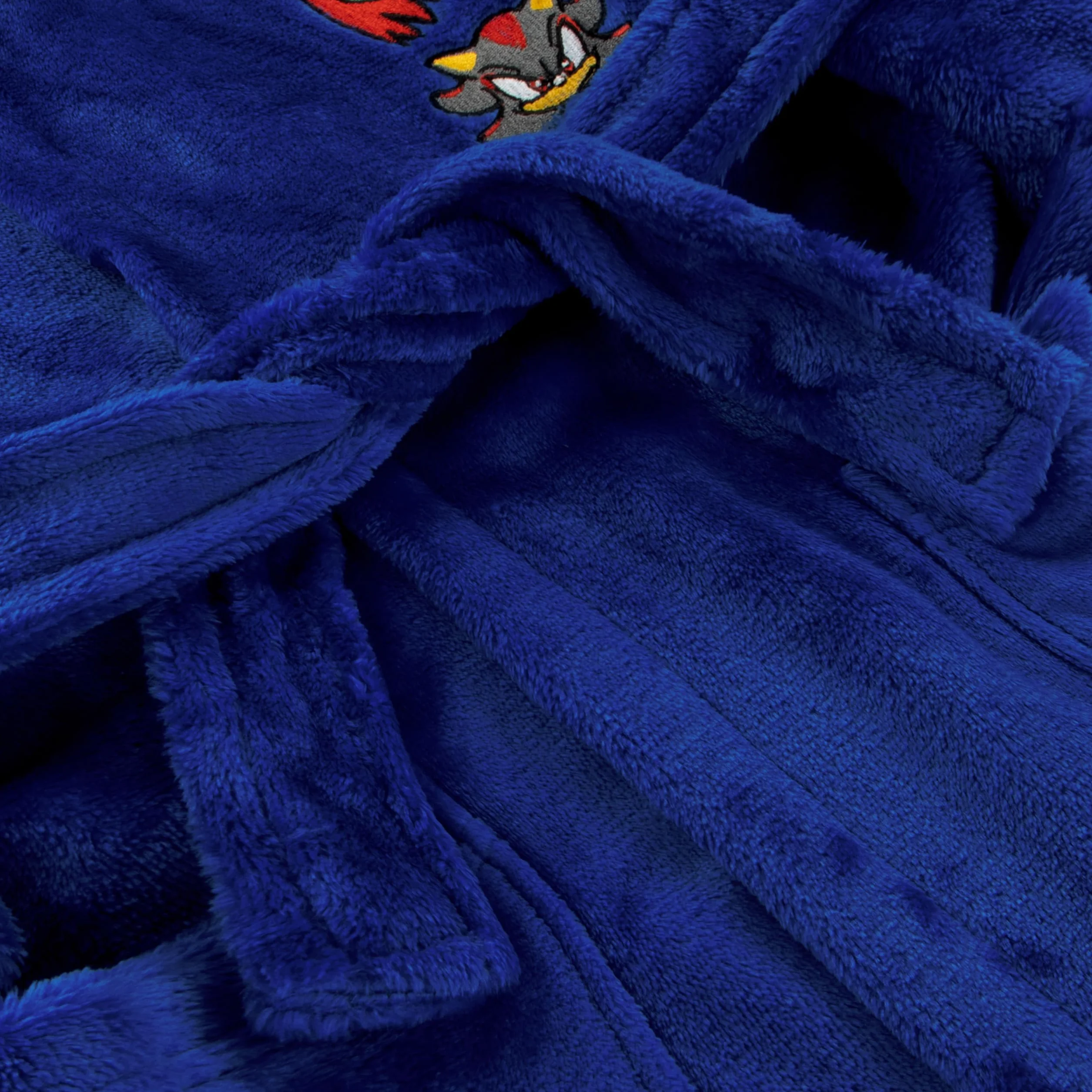 Szlafrok Sonic The Hedgehog Boys, polarowy szlafrok Sonic Kids z uszami 3D