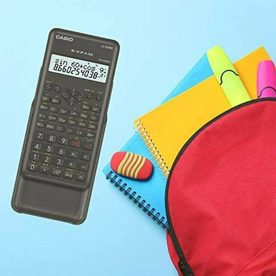 Casio FX-82MS-2 Kalkulator Naukowy, Szary, 16,1 x 7,7 x 1,4 cm