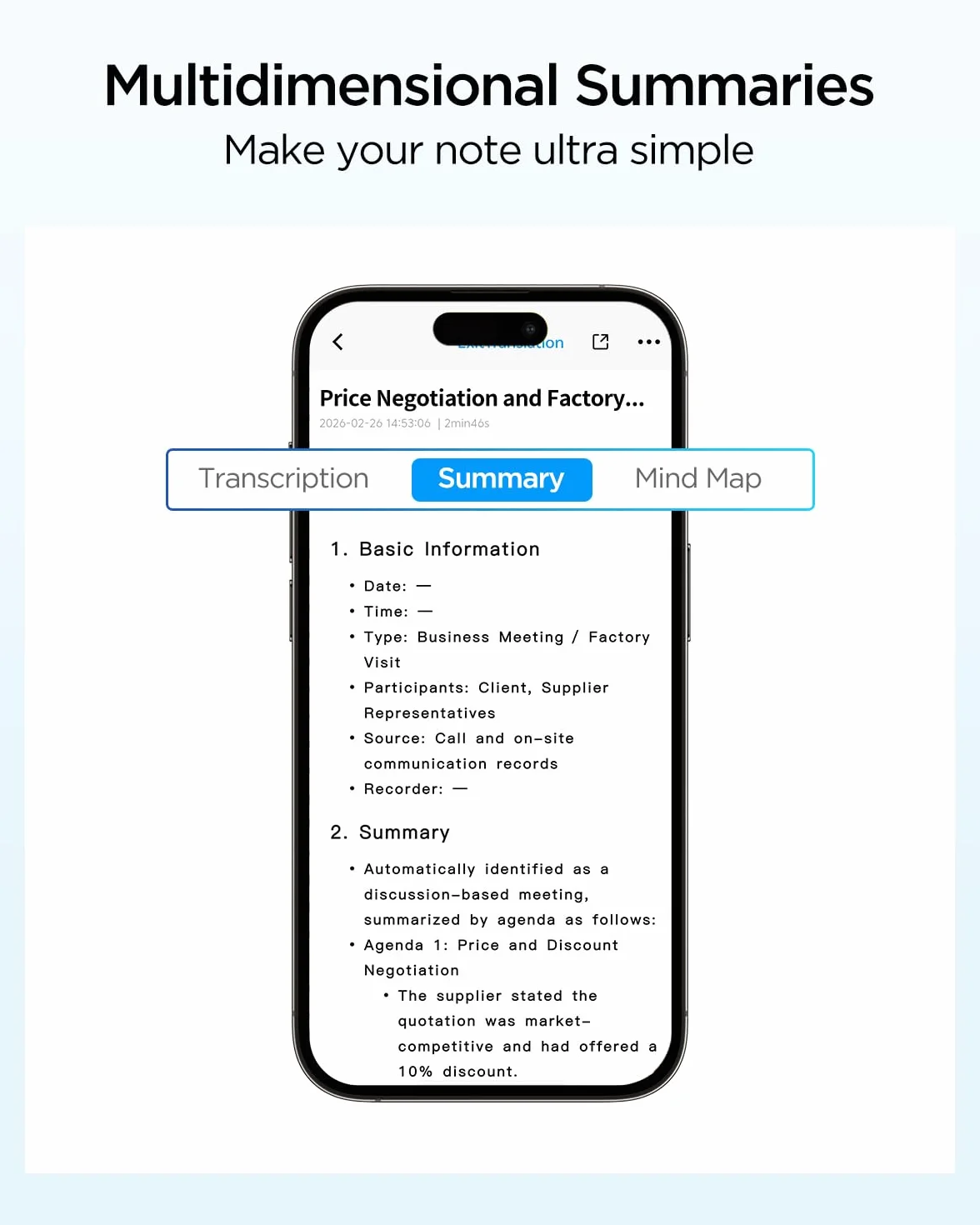 BOYA Notra AI Voice Recorder, 3 tryby przechwytywania – atmosfera/rozmowy telefoniczne/Bluetooth, transkrypcja AI i inteligentne podsumowanie, obsługa ponad 140 języków, 64 GB pamięci, magnetyczny