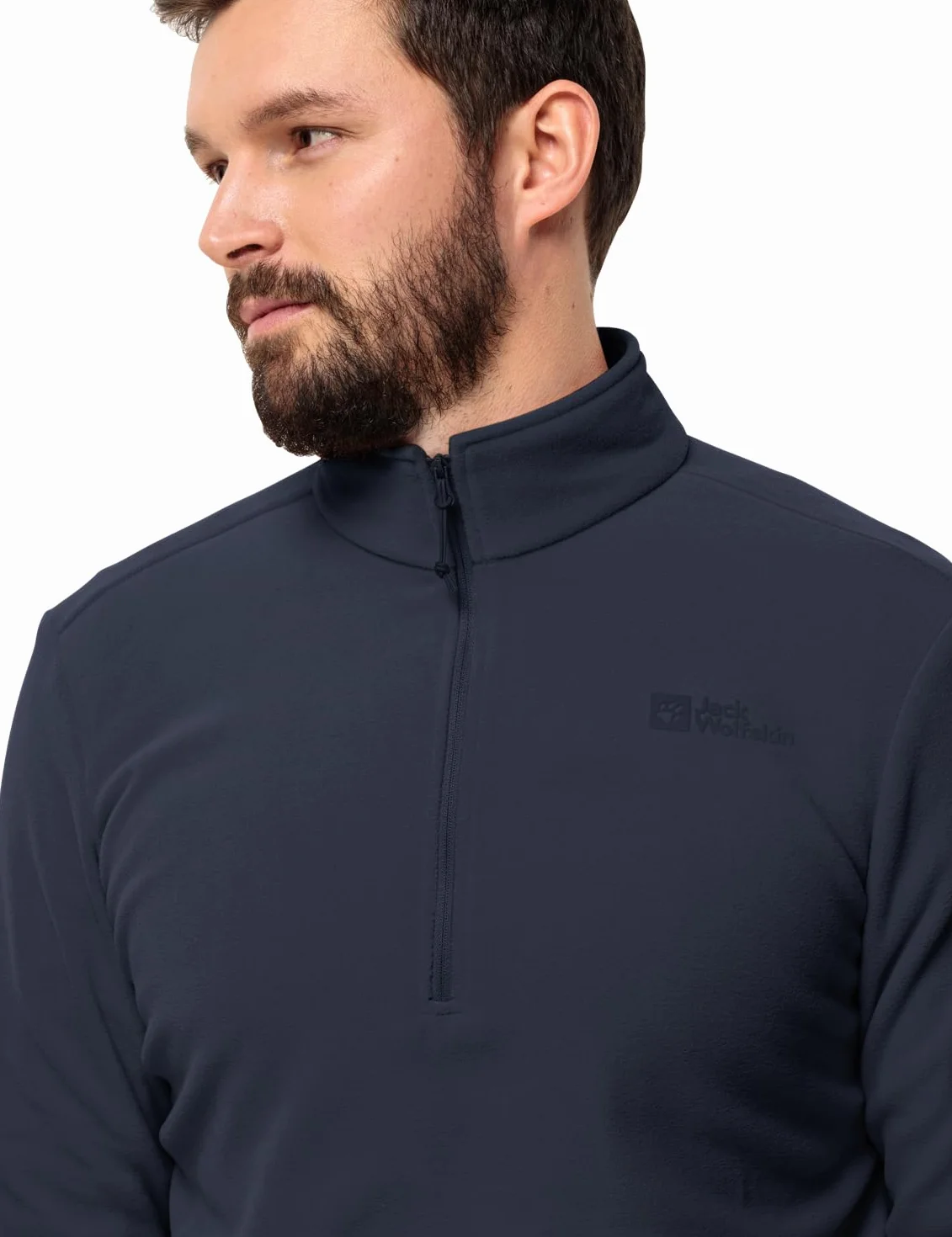 Jack Wolfskin Męski sweter Taunus Hz, niebieski (Night Blue), M