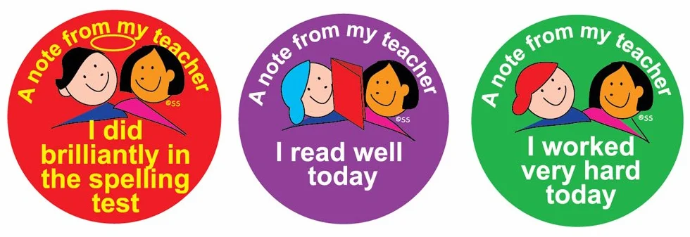 Naklejki Solutions A Note from My Teacher Reward Naklejki (opakowanie 54 szt.)