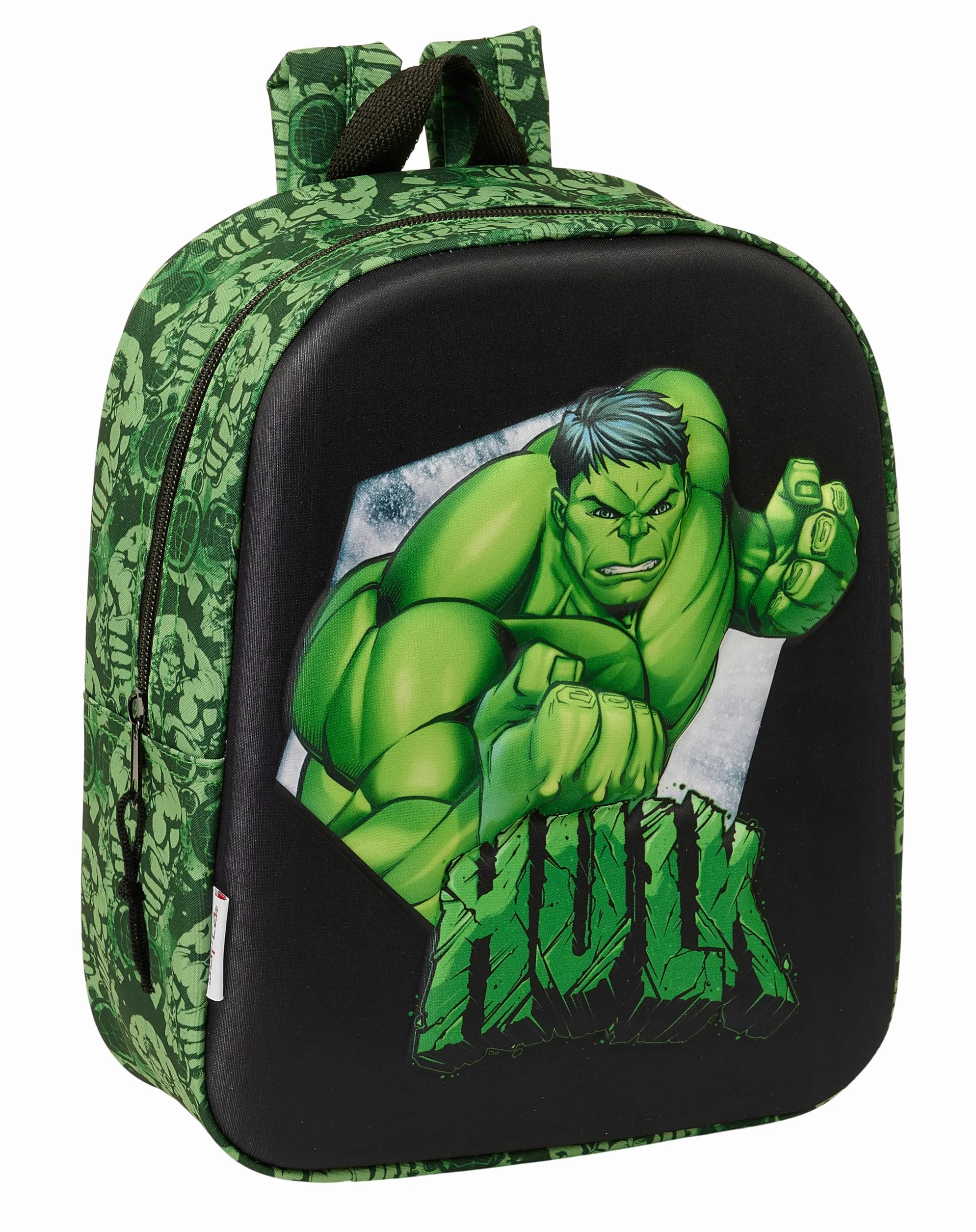 safta HULK 3D Plecak dziecięcy 3D, dostosowany do wózka, łatwy w czyszczeniu, idealny dla dzieci w różnym wieku, wygodny i wszechstronny, wysoka jakość i wytrzymałość, 22 x 10 x 27 cm, kolor