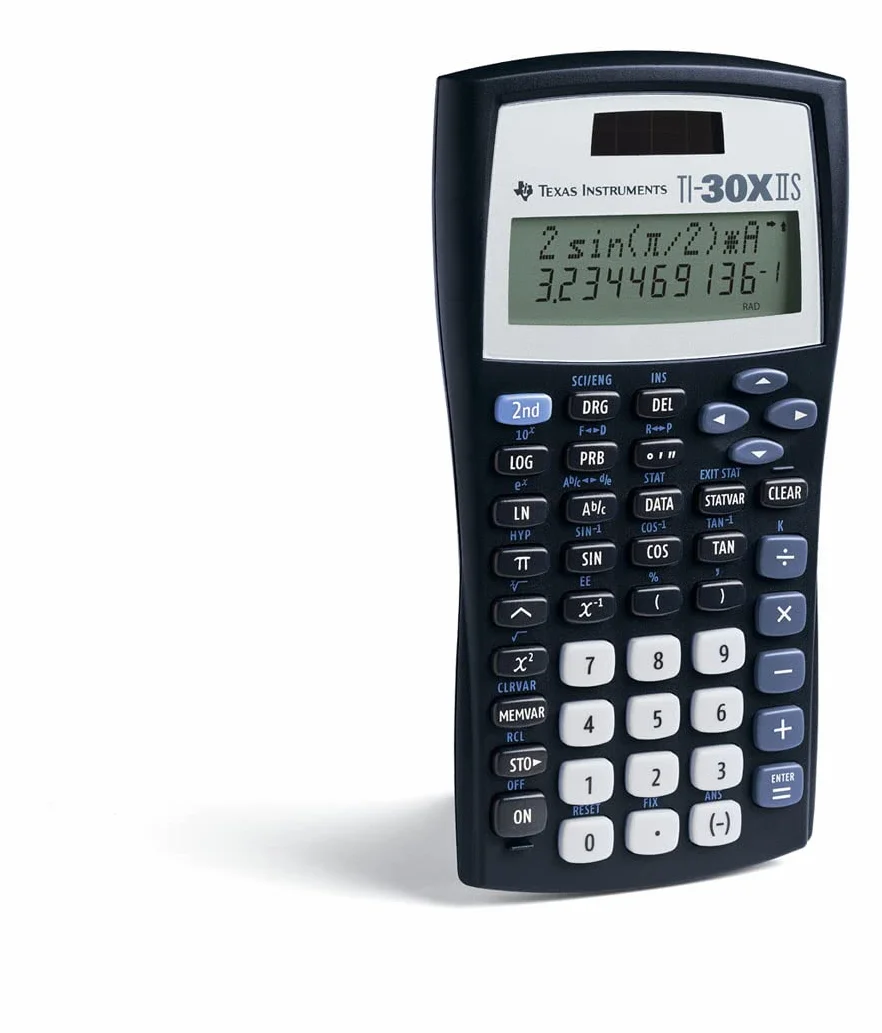 Texas Instruments TI-30 XIIS Kalkulator Naukowy, Granatowy, 15,5 x 8,5 x 1,9 cm