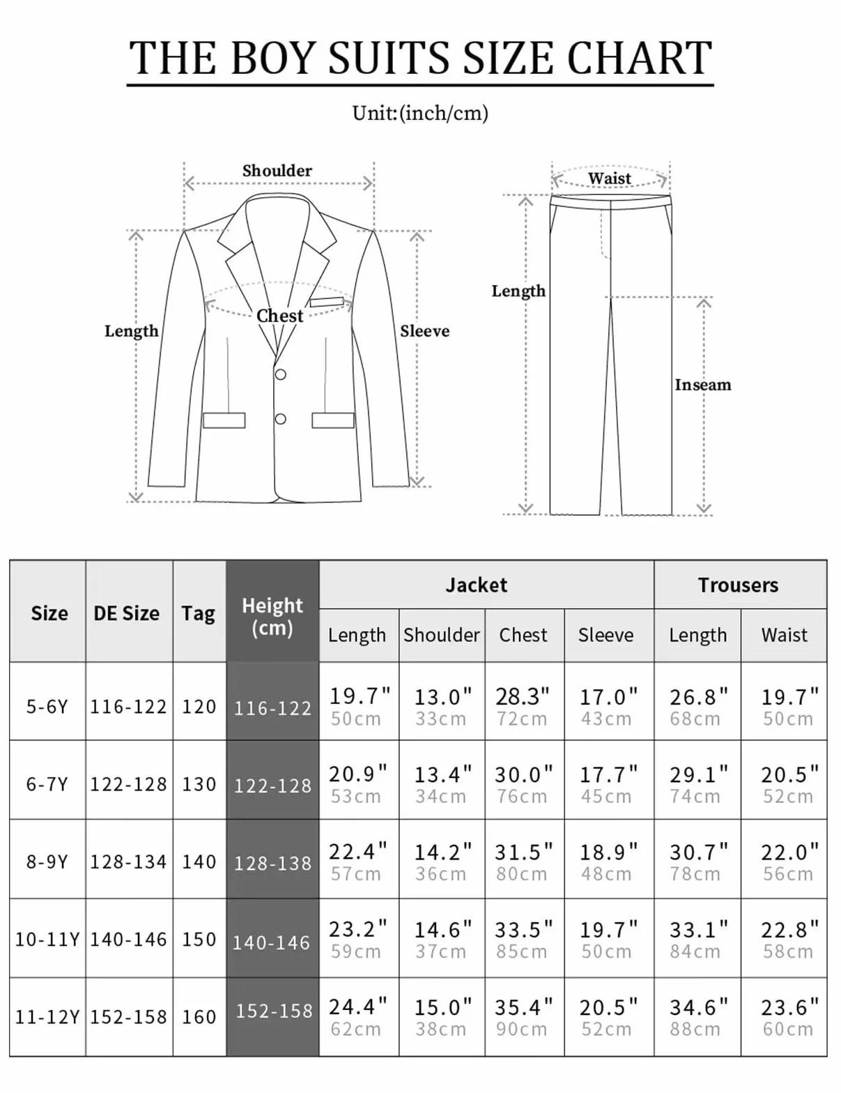 mintgreen Zestaw garnituru dziecięcego dla chłopców, 3 sztuki, na wesele, do garnituru Tuxedo + kamizelki + spodni, 5-12 lat