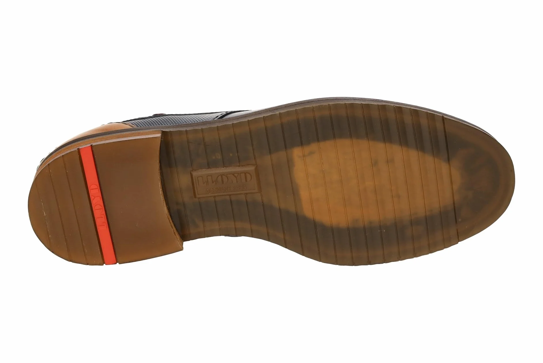 LLOYD Męskie buty sznurowane/buty biznesowe/półbuty Domino niebieskie, gładka skóra