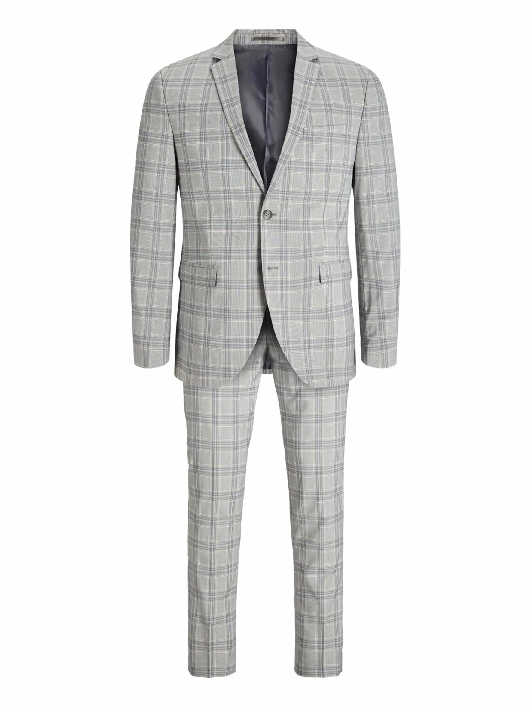 JACK & JONES Jprfranco Check Suit Sn garnitur męski, Griffin/Checks: super slim fit, 52