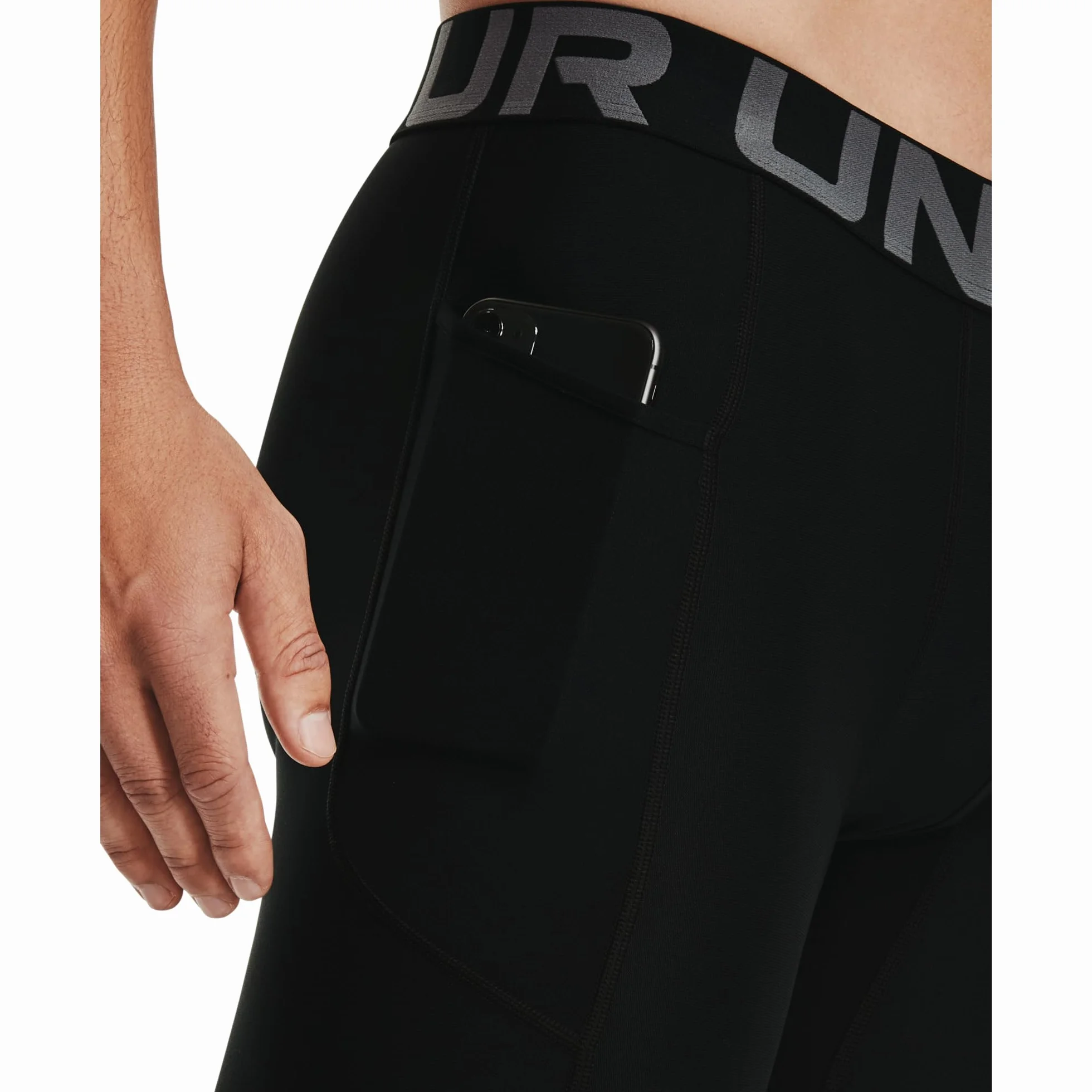 Under Armour Mężczyźni Heatgear 1361596 Szorty, Czarny/Biały, M