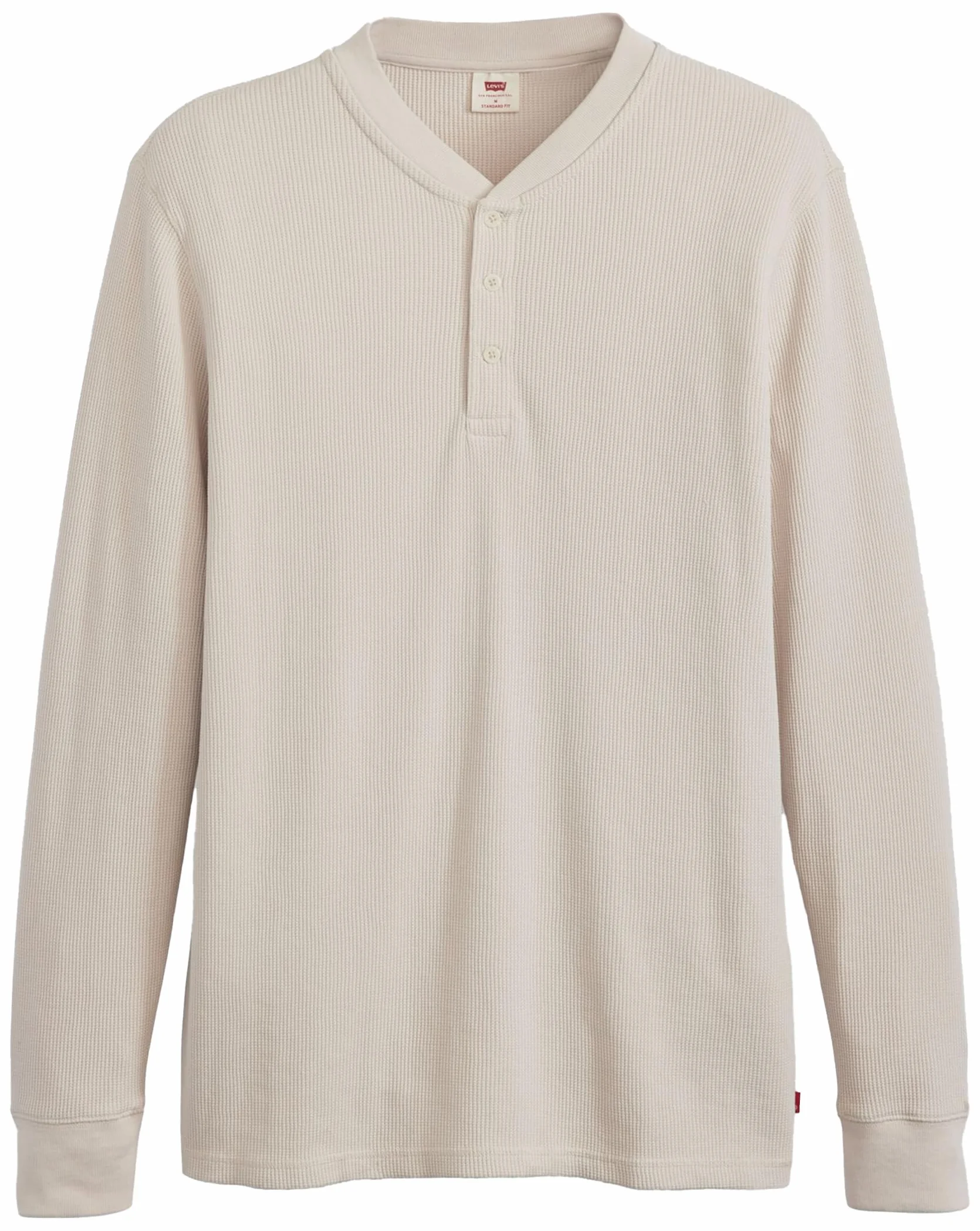 Levi's Mężczyźni Long-Sleeve Thermal 3-Button Henley Shirt, Rainy Day, XL