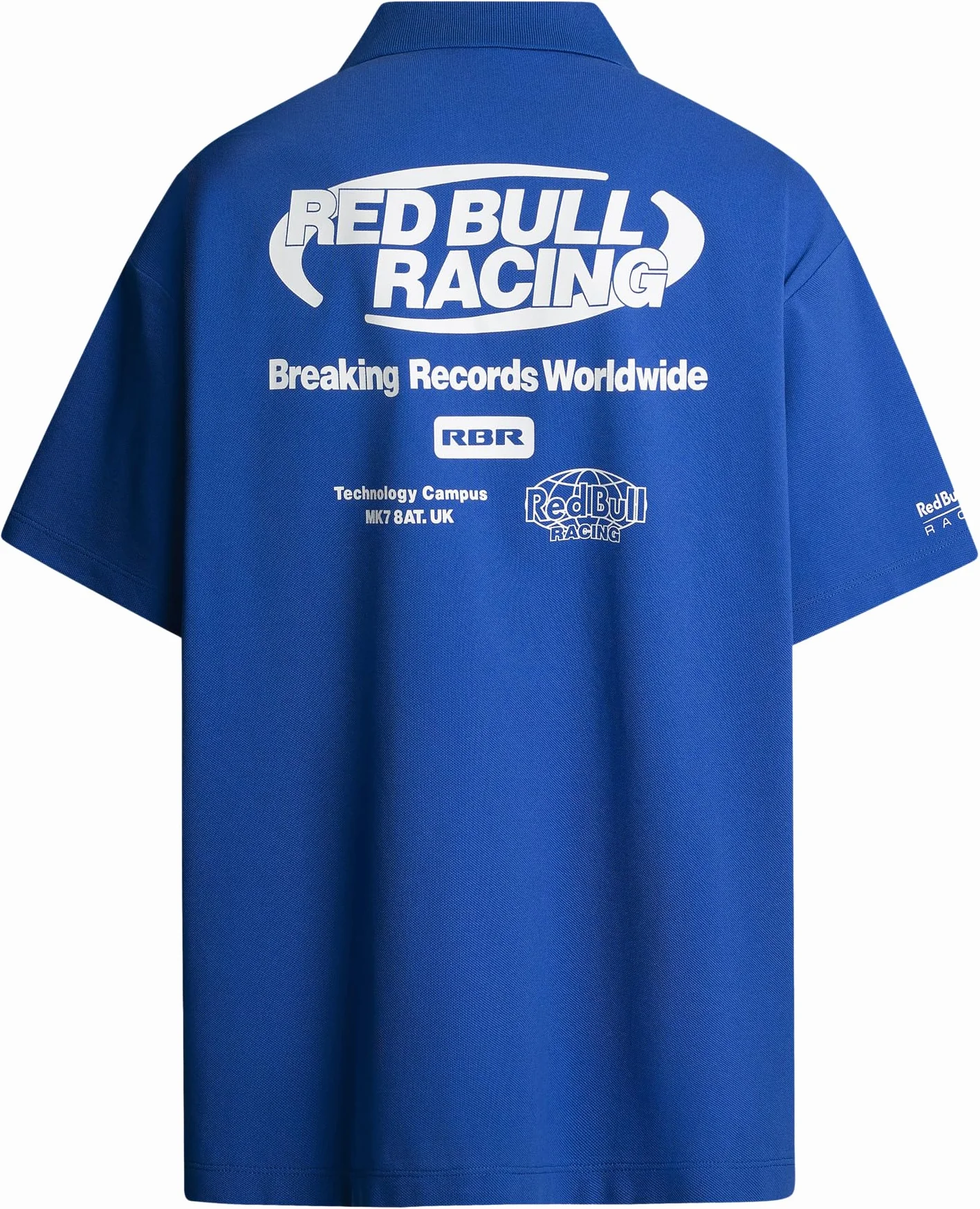 Red Bull Racing X Pepe Jeans Męska koszulka polo Moto, Niebieski (elektryczny niebieski), XL