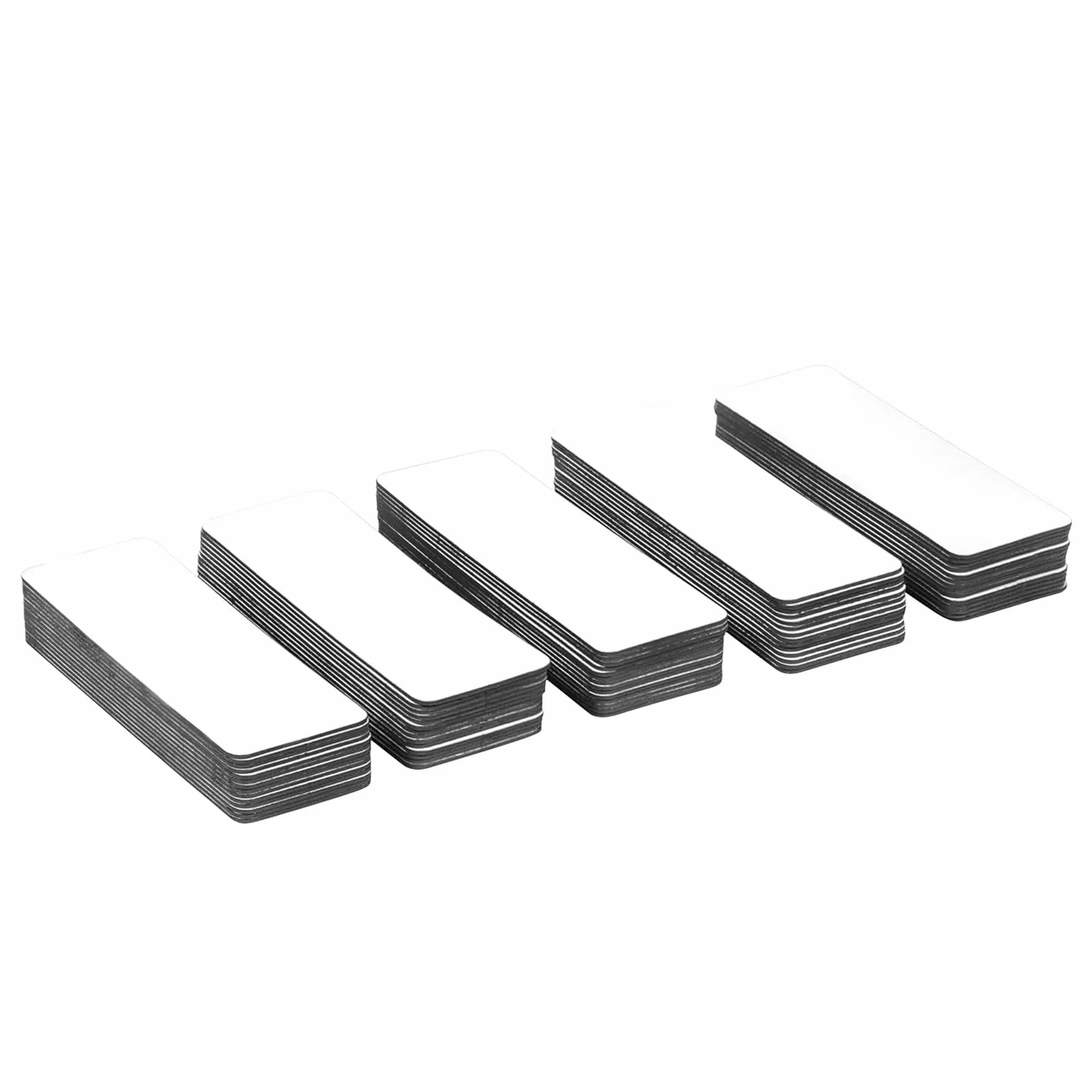 54 sztuki pasków magnetycznych do pisania, samoprzylepne, 80 x 30 mm, zmywalne tablice magnetyczne, zmywalne magnesy, etykiety magnetyczne na tablice suchościeralne, lodówki, tablice magnetyczne