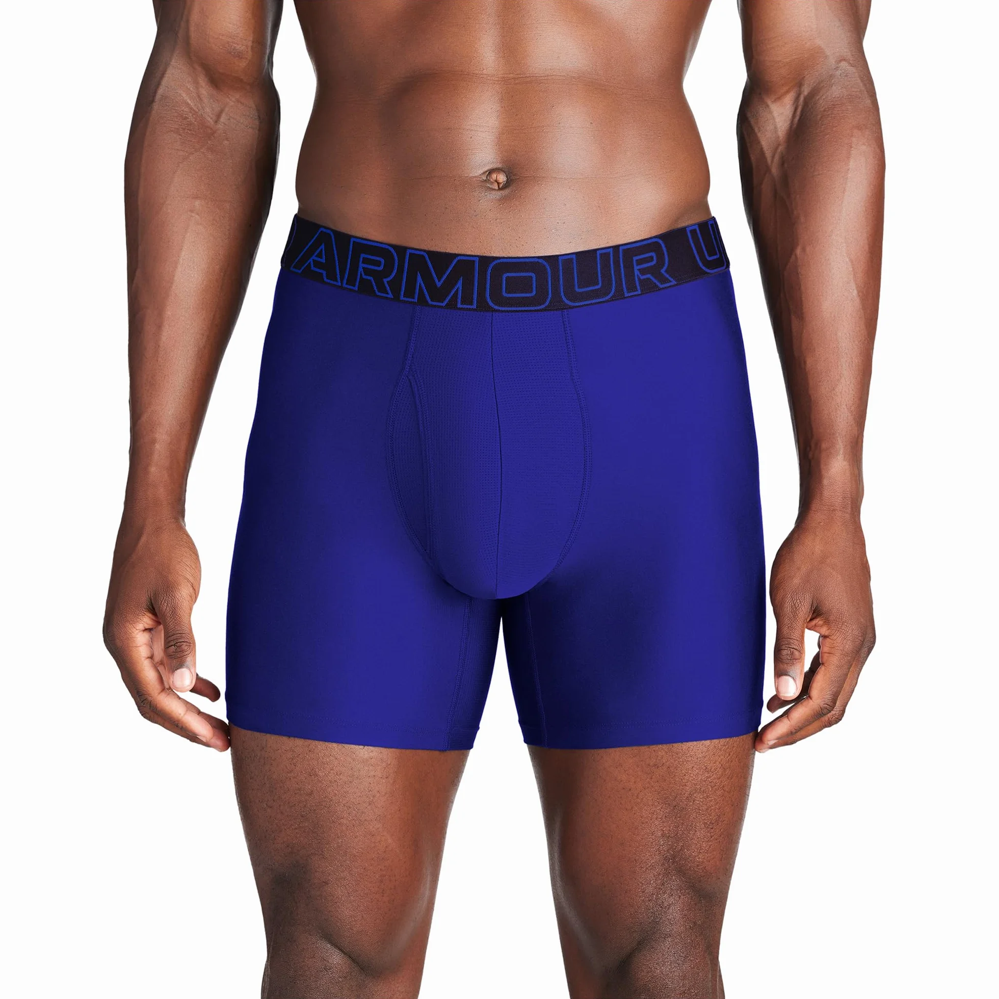 Under Armour Męskie bokserki Performance Tech 15,24 cm, 3-pak solidnych bokserek, Royal/Steal Heather/Midnight Navy, XL, Royal/Steal Heather/Midnight Navy, XL