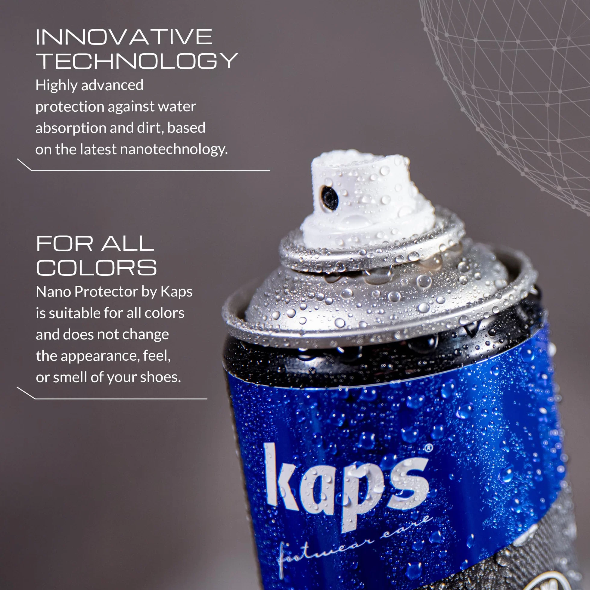 Kaps Nano Protector – Impregnat w Sprayu Do Butów Skórzanych, Nubukowych, Zamszowych Oraz Wykonanych z Materiałów Tekstylnych