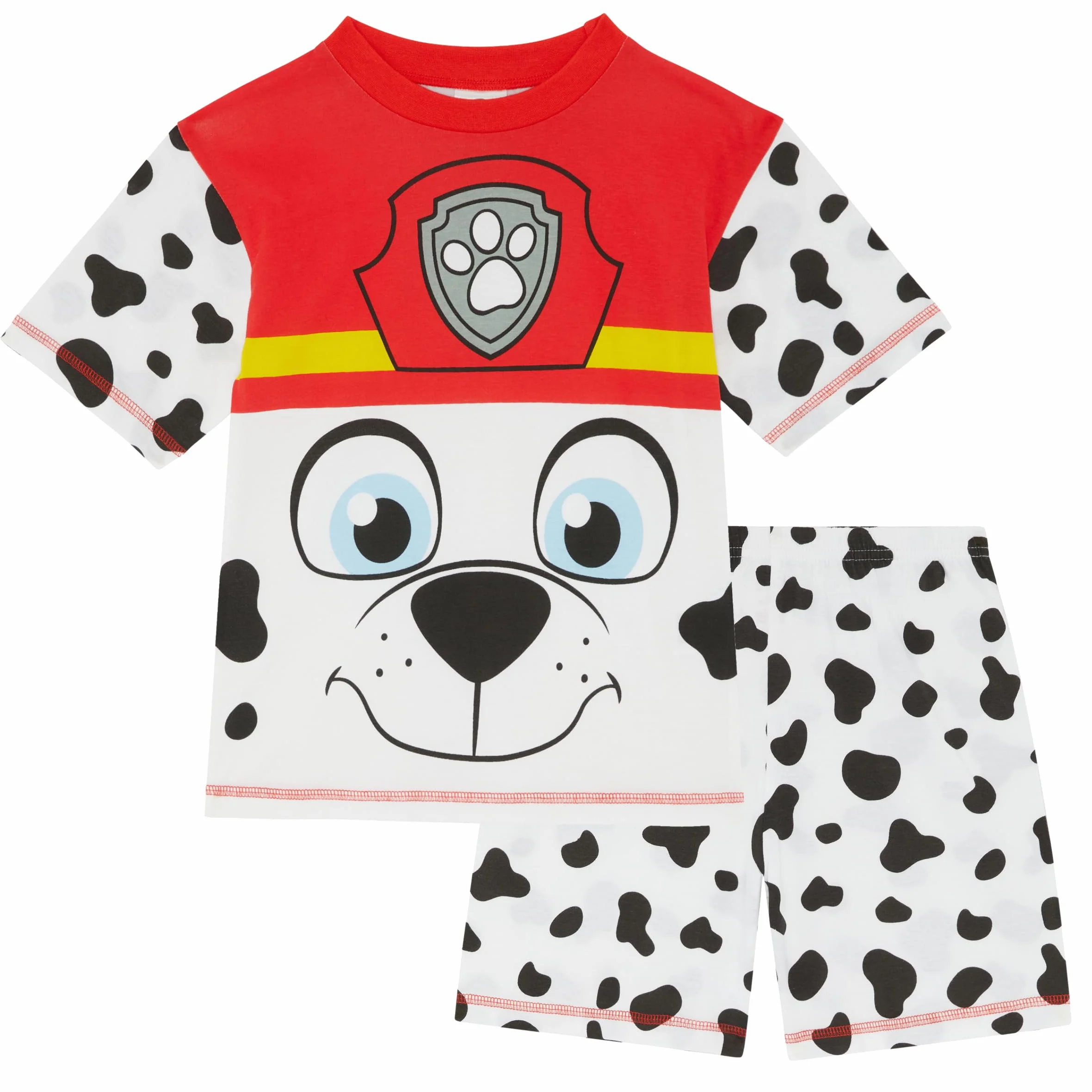 Paw Patrol Chase o Marshall Dziecięca piżama z krótkim rękawem - 100% bawełna