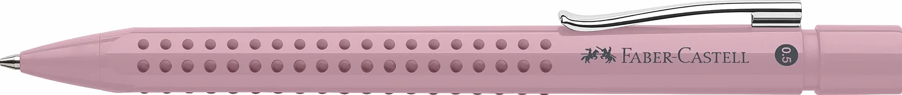 FABER-CASTELL 231051 – ołówek automatyczny Grip 2010, grubość 0,5 mm, kolor rose shadow, 1 wkład