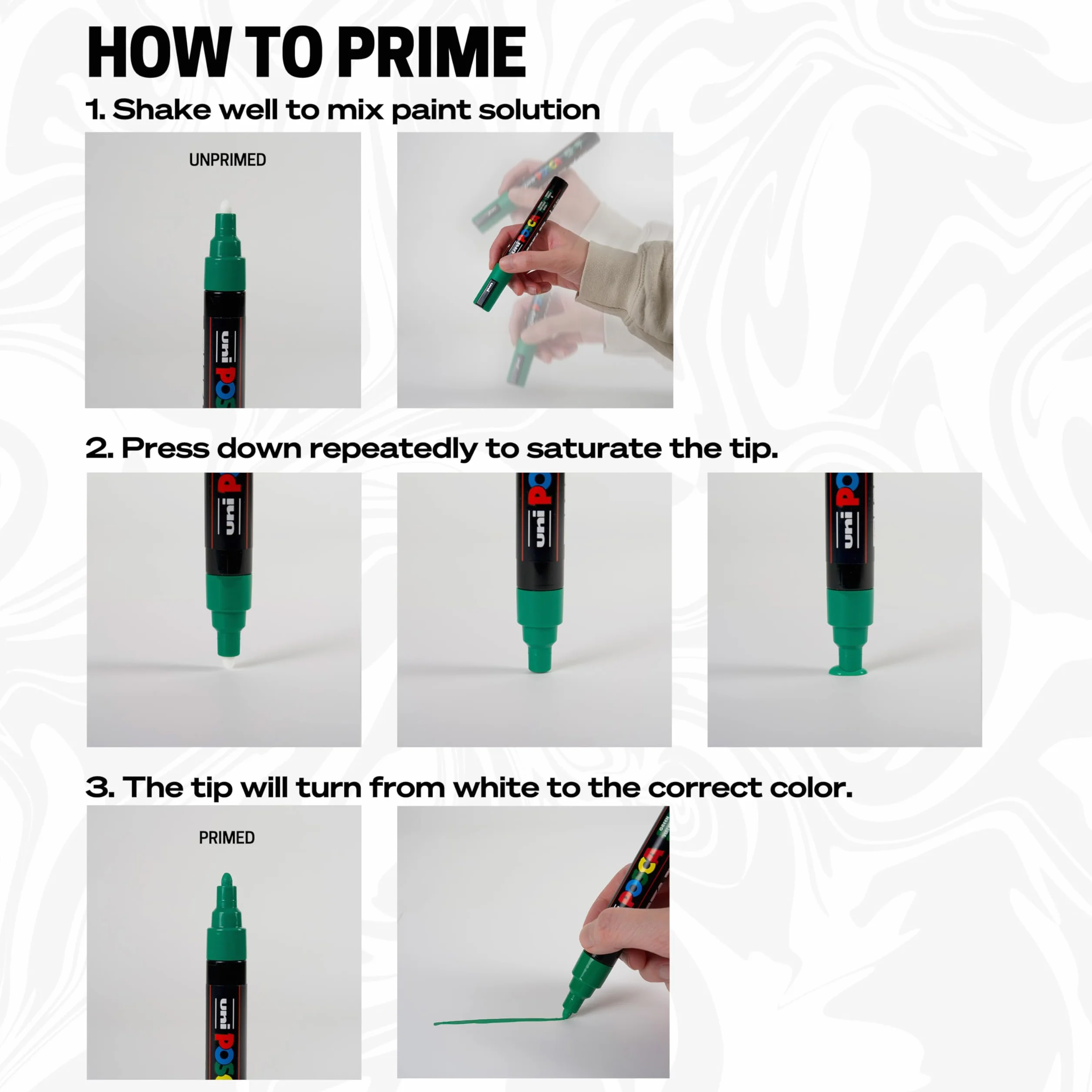 Uni-ball Posca PC-1MR Ultra Fine Bullet Tip Marker - czarny