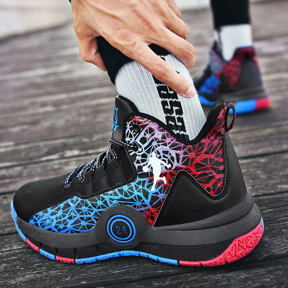 buty do koszykówki dla dzieci moda buty do koszykówki na świeżym powietrzu sportowe fitness antypoślizgowe buty do biegania, Bba R15, 32 EU