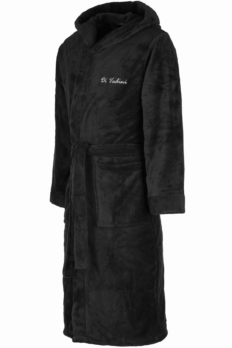 Di Vadini Unisex męski damski szlafrok kąpielowy Florencja z kapturem I szlafrok poranny puszysty I bielizna nocna ze szlachetnej mikrofibry Öko-Tex Standard 100 I kimono z wyborem kolorów i rozmiarów