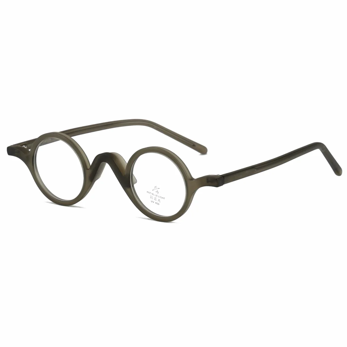 Okrągłe szkła dla mężczyzn i kobiet, okulary w stylu vintage, TR90, małe soczewki, oprawki z przezroczystą soczewką, okulary retro