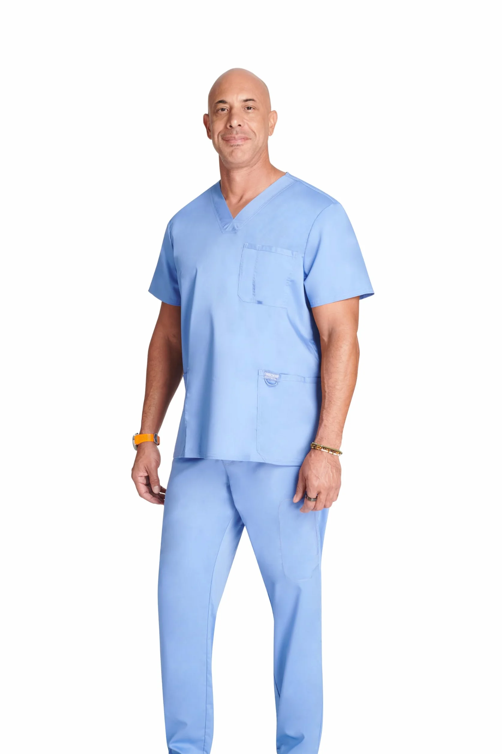 CHEROKEE Męskie Scrub Top Revolution Odzież medyczna Dekolt w serek Z kieszeniami XXL Ciel