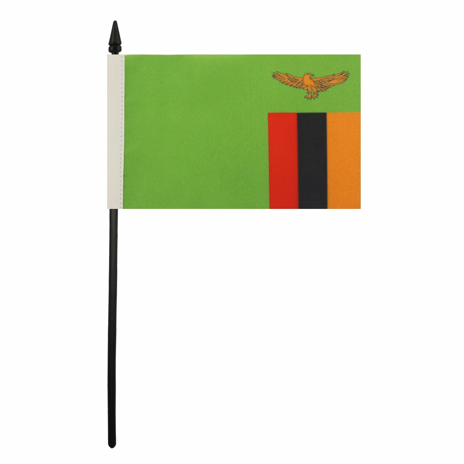 Drapeau de Table Zambie en Polyester 100D, 15cm x 10cm