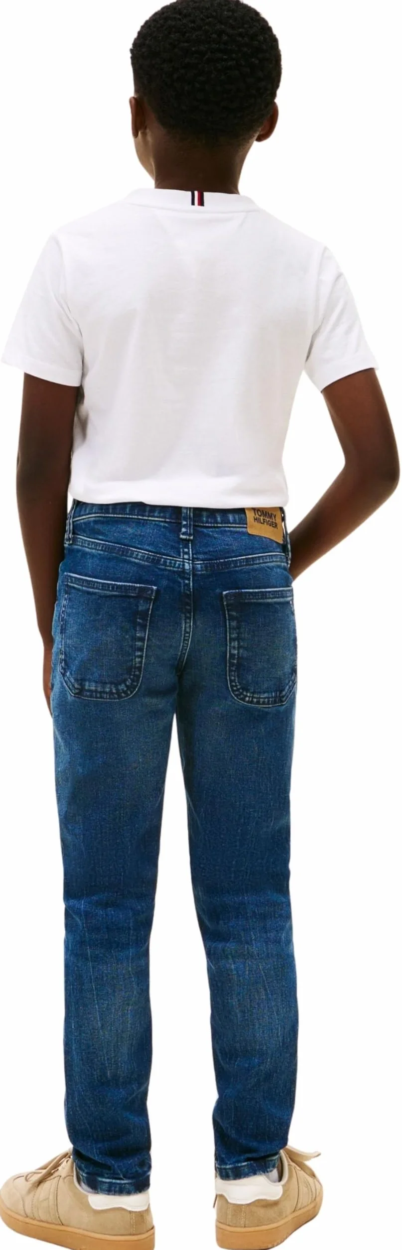 Tommy Hilfiger Straight Dark Jeans Kb0kb10040 - Prosty Chłopcy