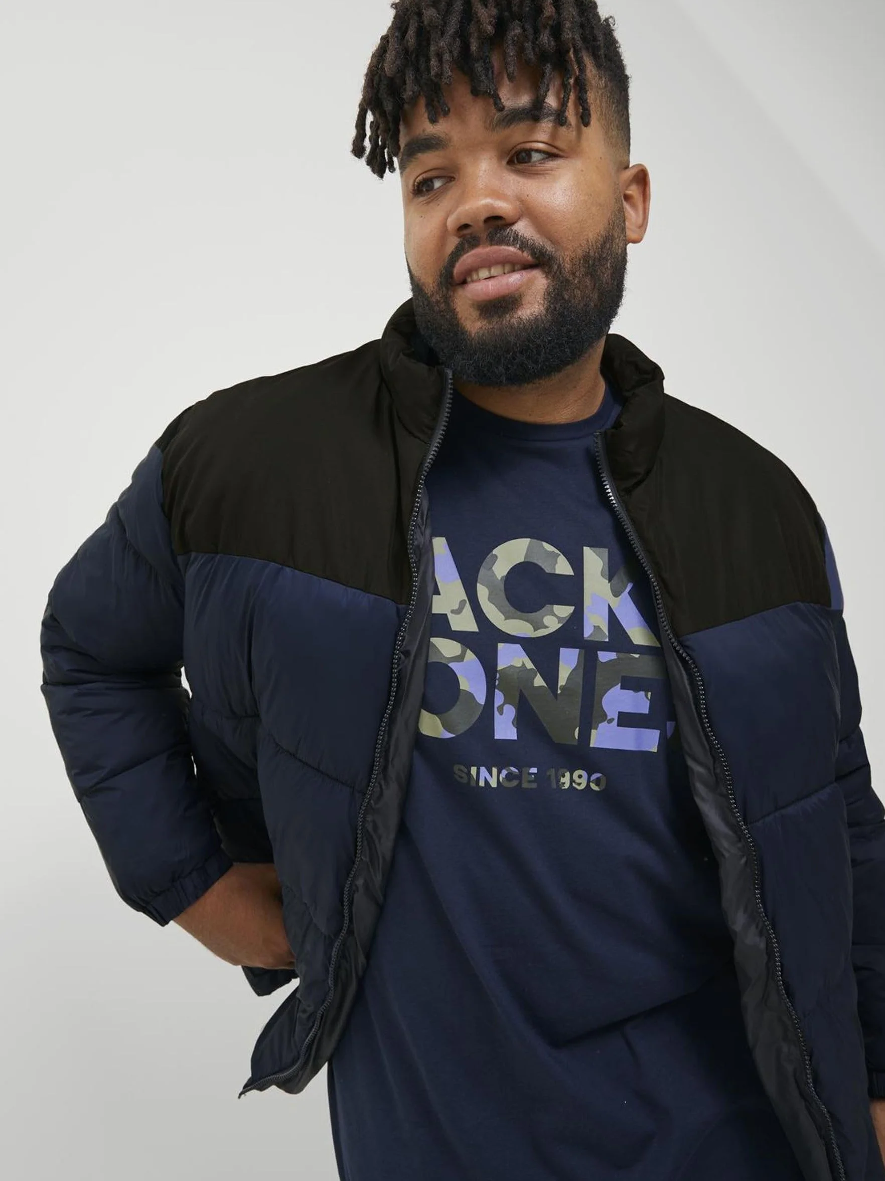 JACK & JONES kurtka buforowa Mężczyźni Jetoby Bufor Collar Pls