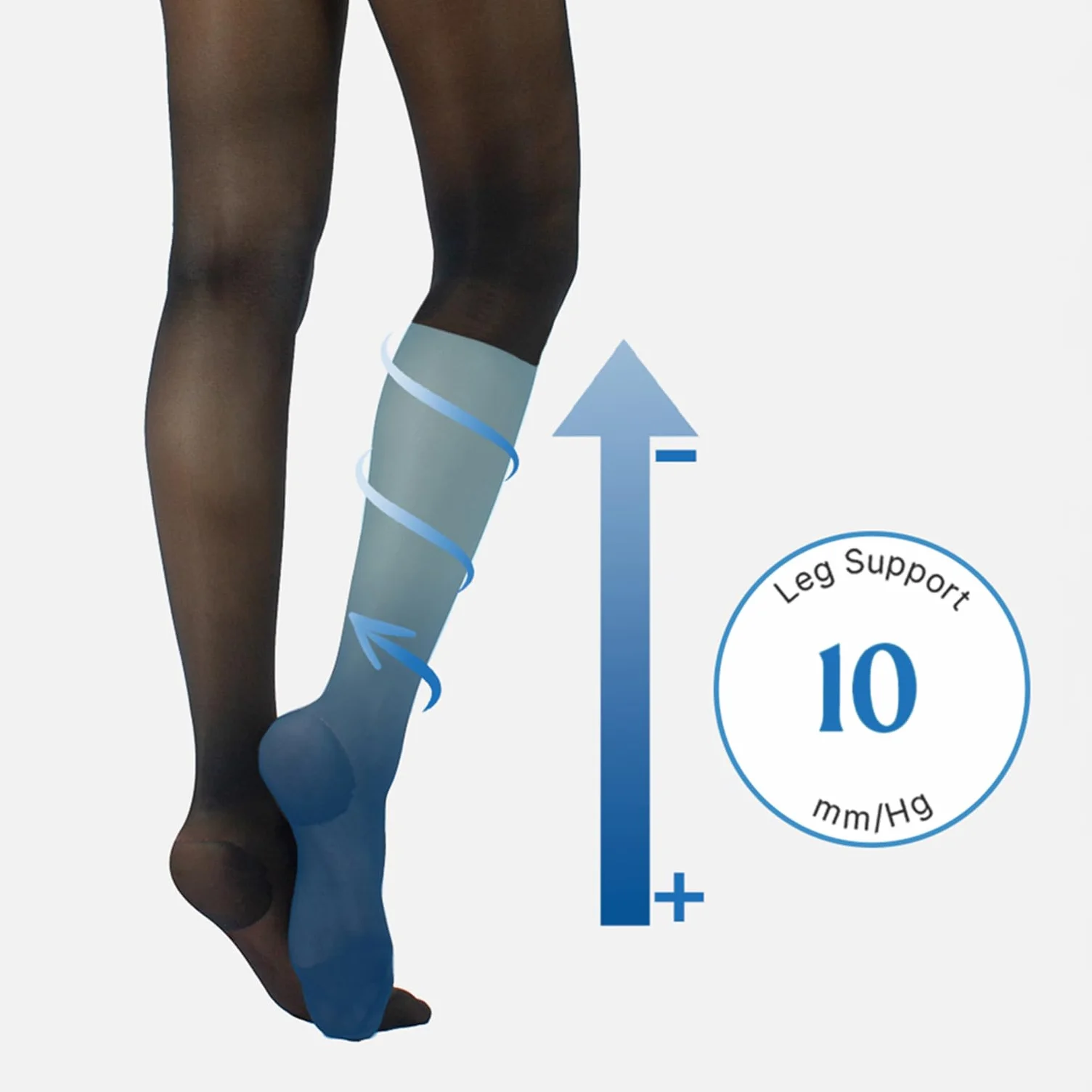 CALZITALY przezroczysty Kobiety Stützstrumpfhose mit Starker Kompression 10 Mm/Hg, Feine Kompressionsstrumpfhosen Damen