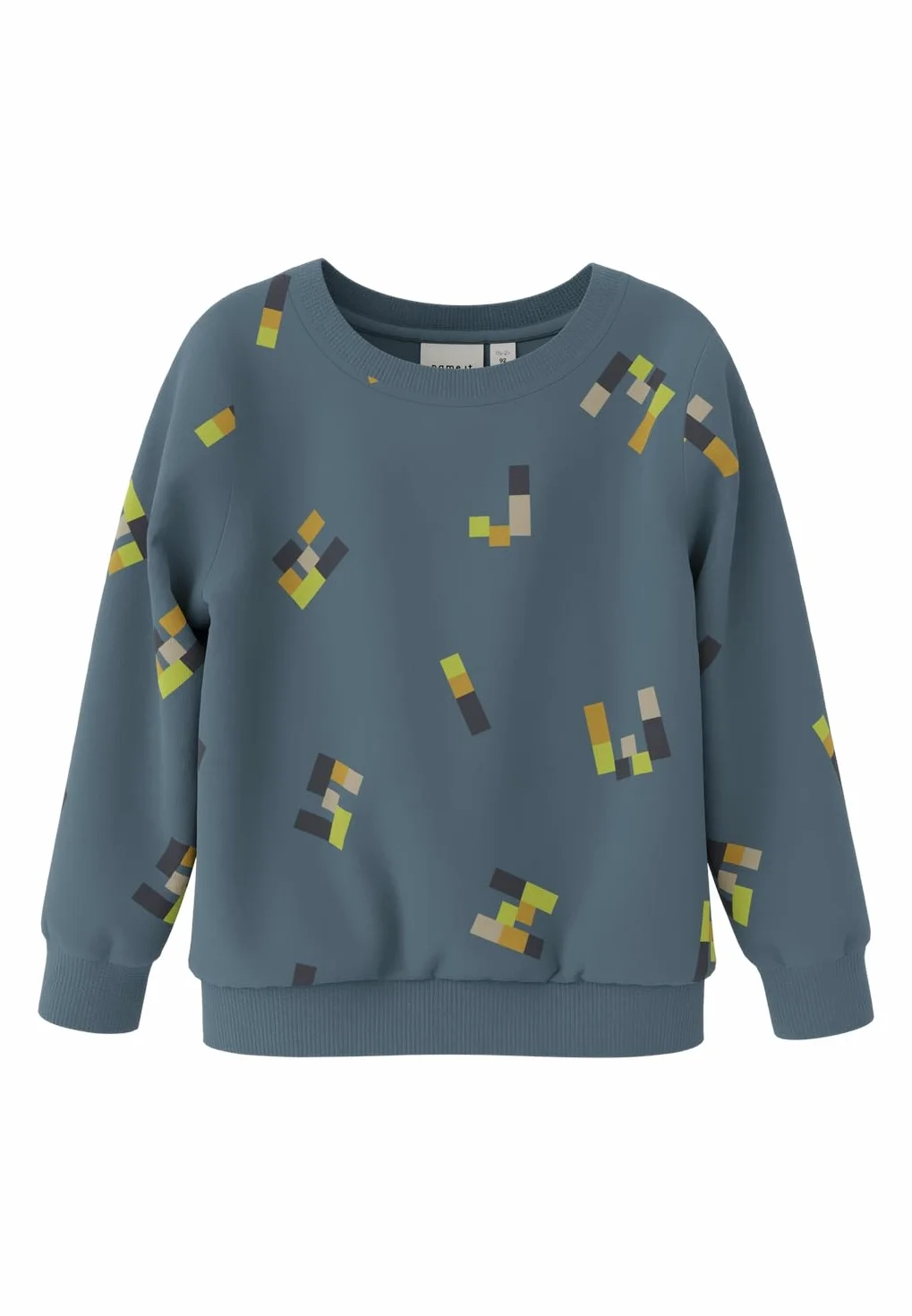 NAME IT Bluza sportowa Chłopcy Nmmleore Ls Swe Bru Pb