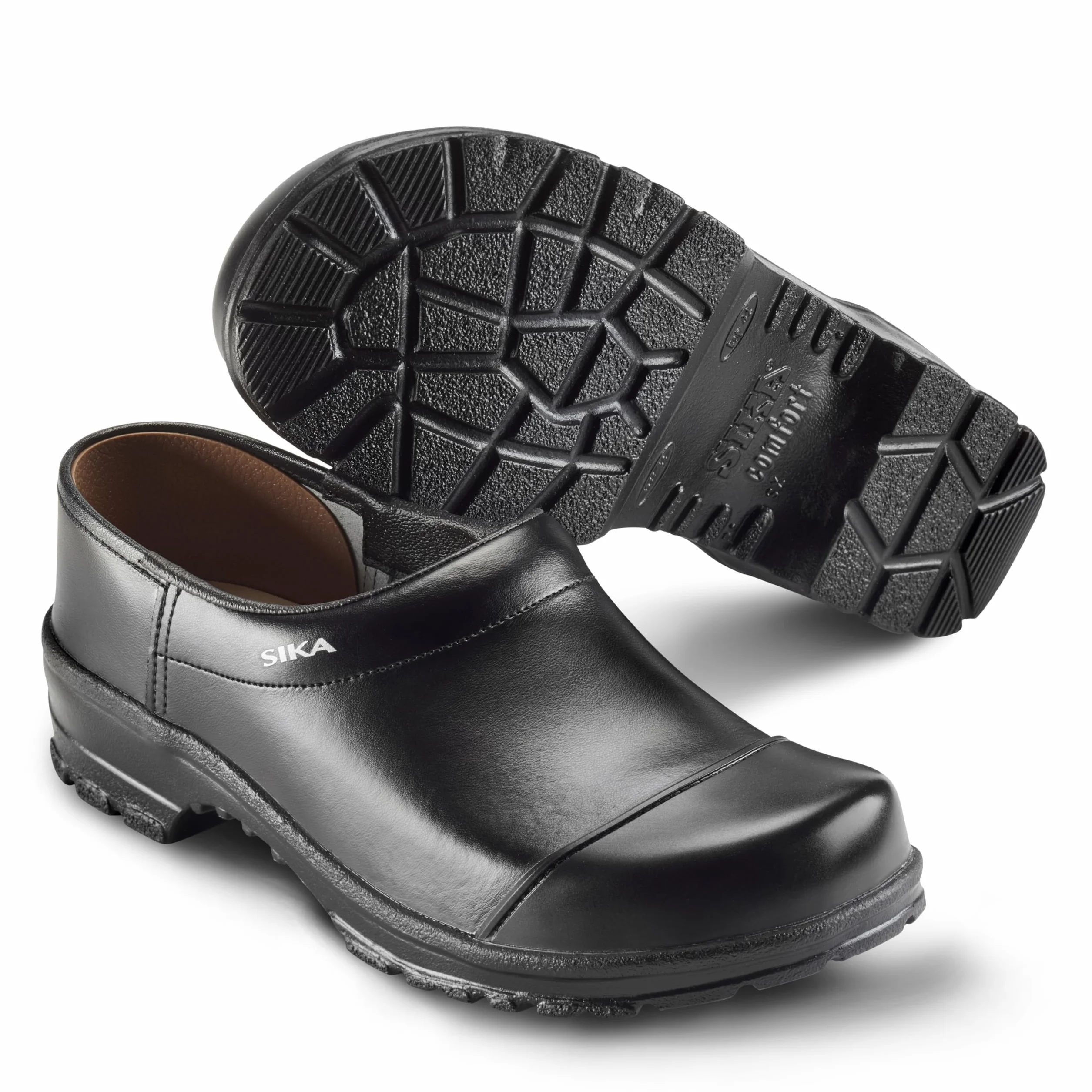 SIKA 2530 Comfort Clog – szerokie dopasowanie i wkładka z drewna – idealne do wypoczynku, szpitala i opieki, hotelu/restauracji/stołówki, obsługi i czyszczenia, przemysłu farmaceutycznego, przemysłu