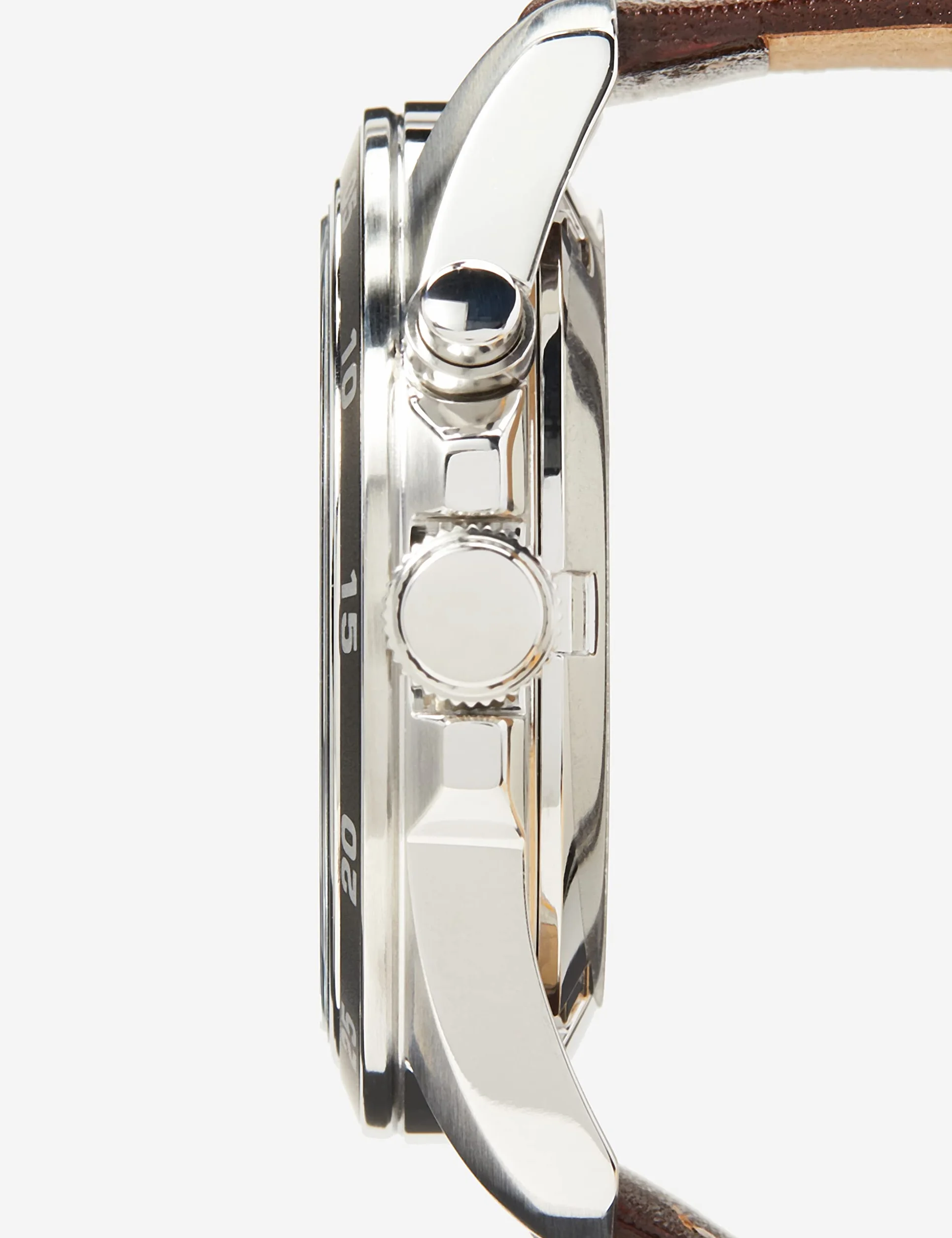 Seiko Herren-Uhr Kinetik Edelstahl mit Lederband