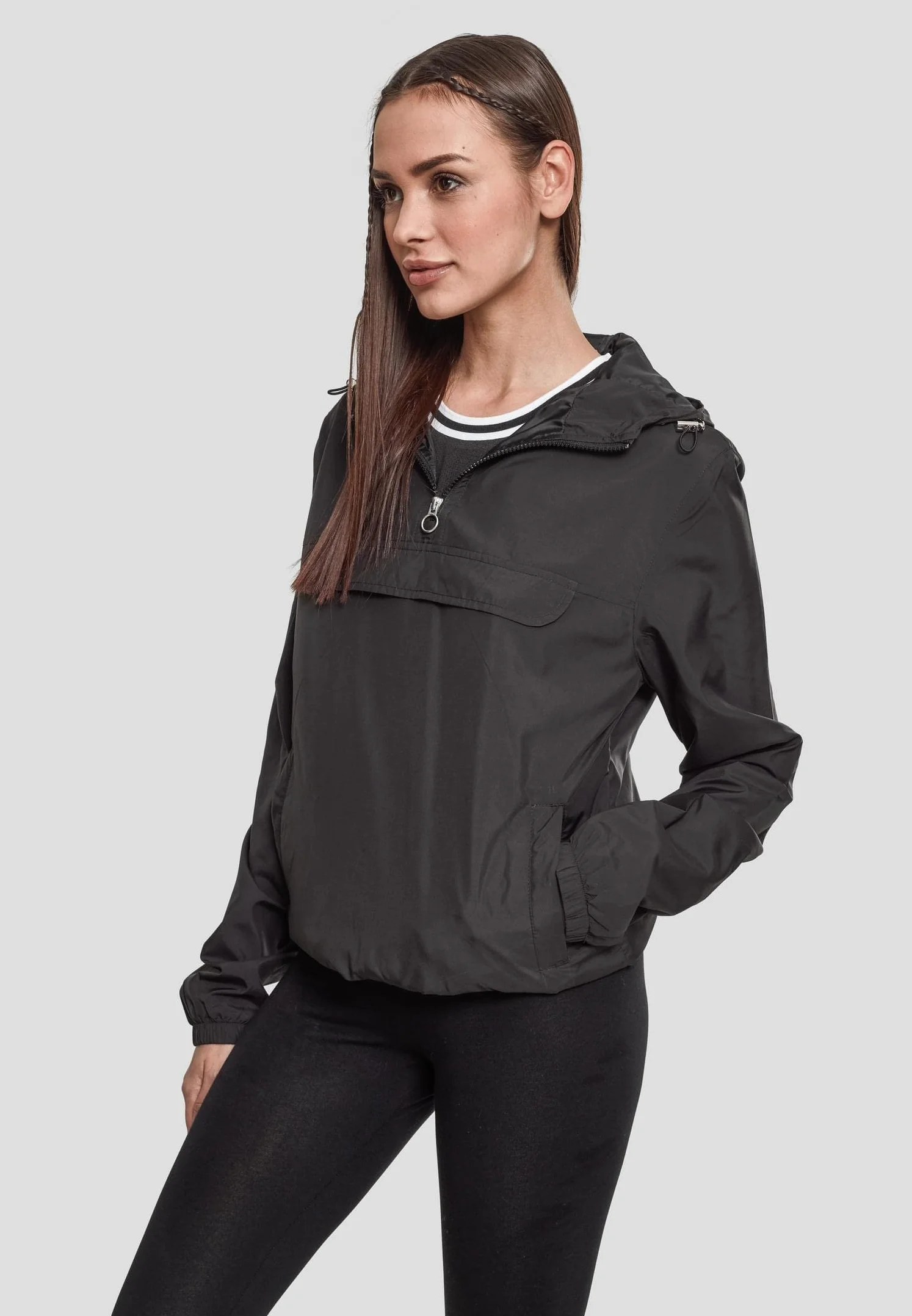 Urban Classics Basic Damska Kurtka, Czarny, L