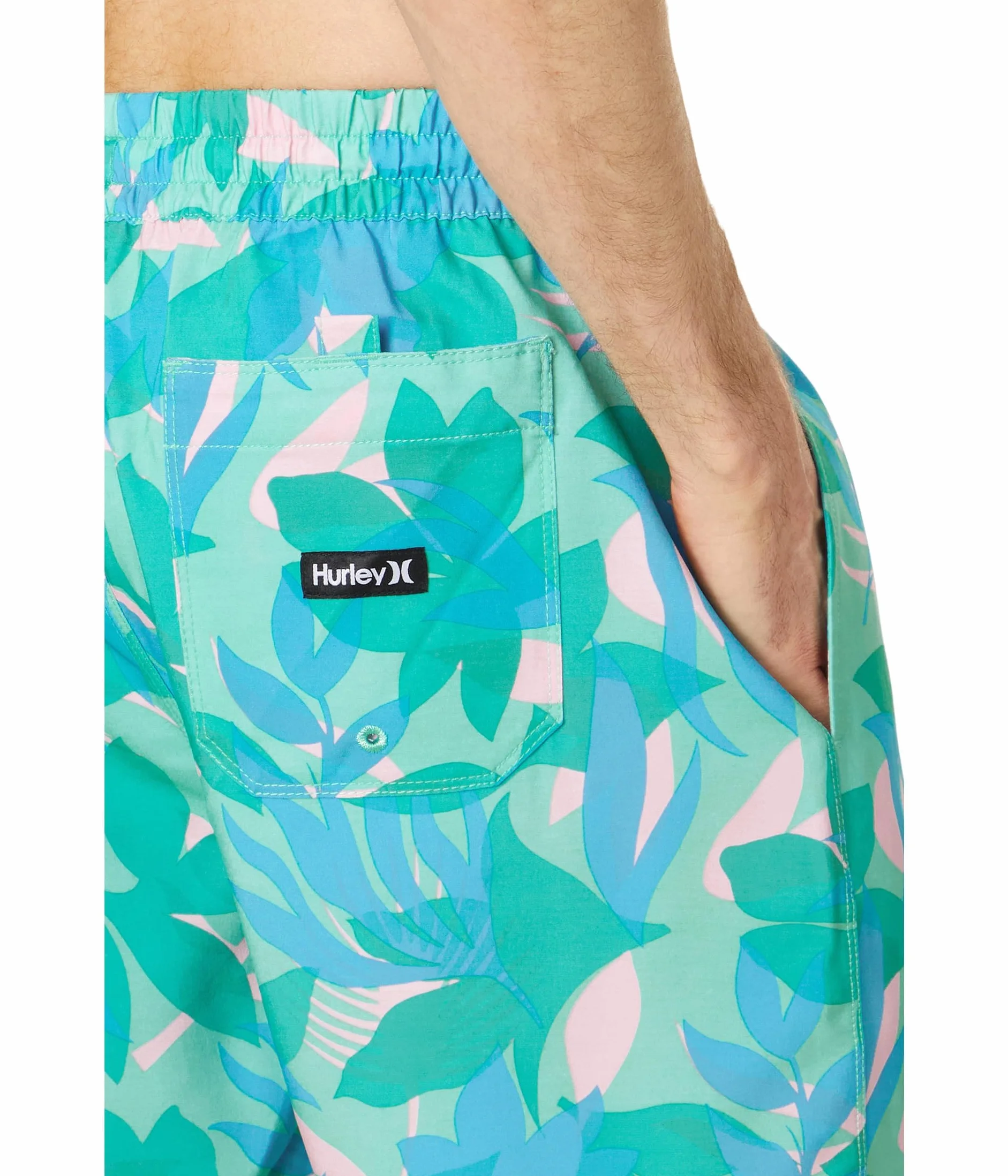 Boardshort męskie - siatkówka Cannonball 43 cm, Tropikalna mgła, XL